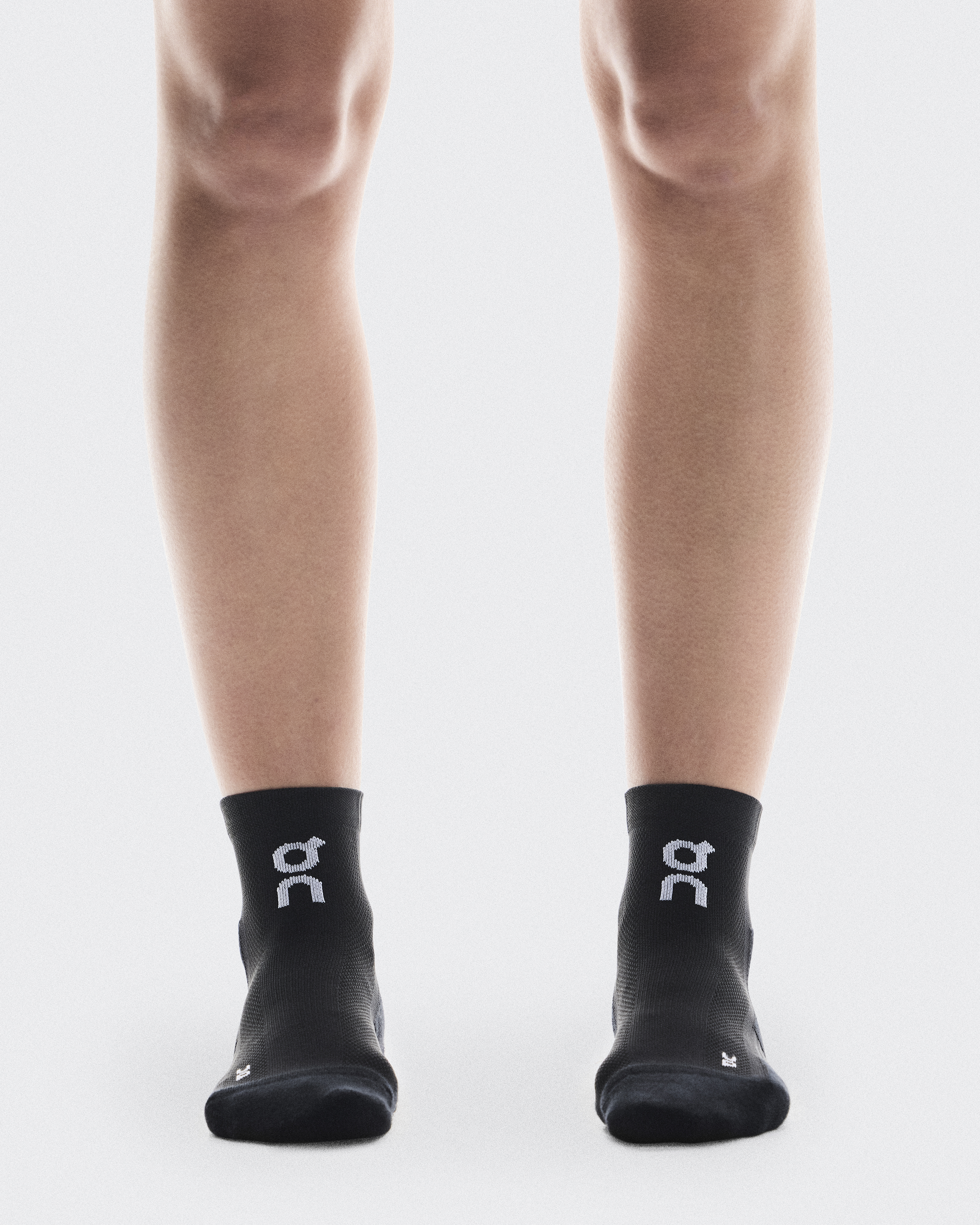 Core Run Sock Mid 2P - Black