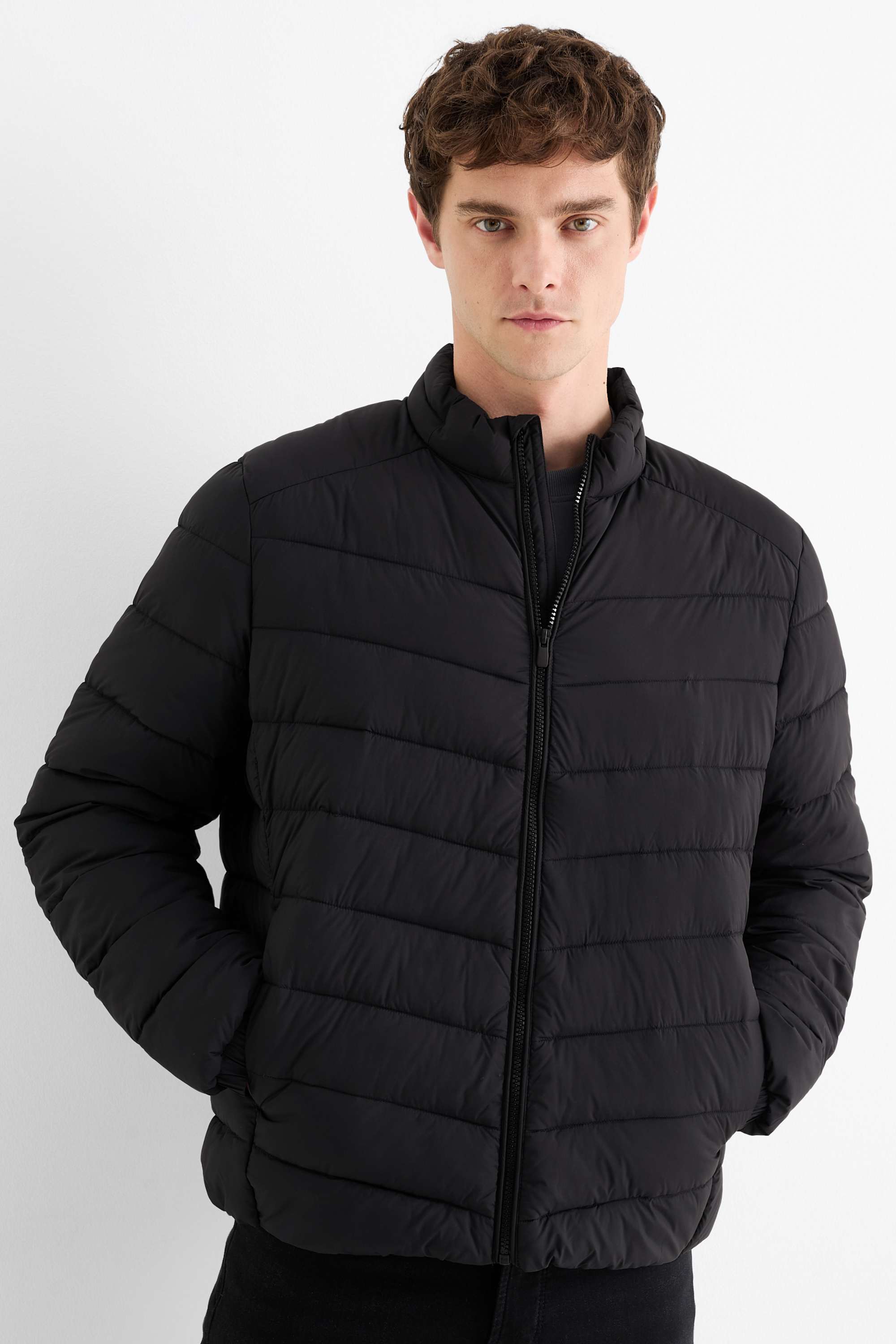 Quilted jacket black
