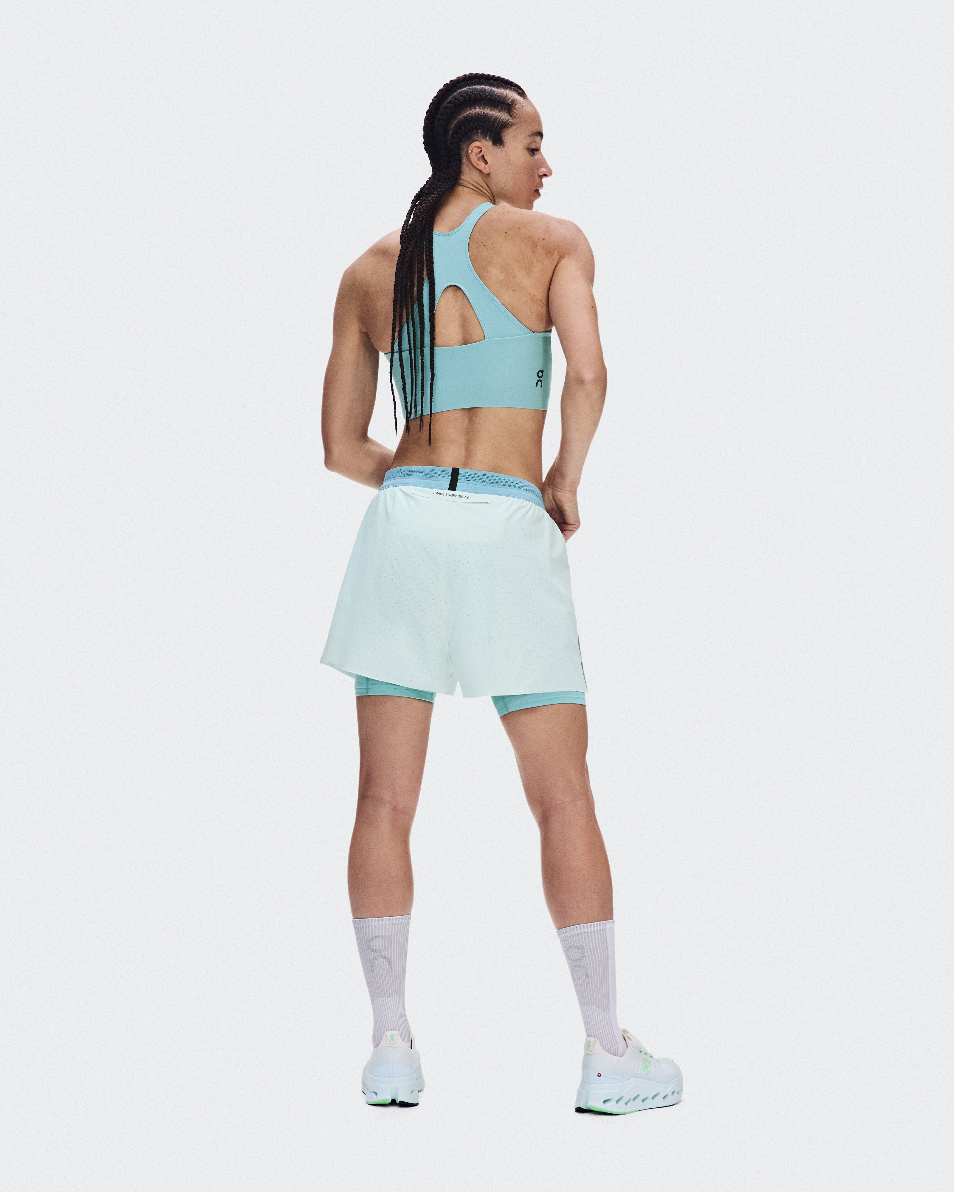 3" Performance 2/1 Shorts - Flurry | Aquamarine