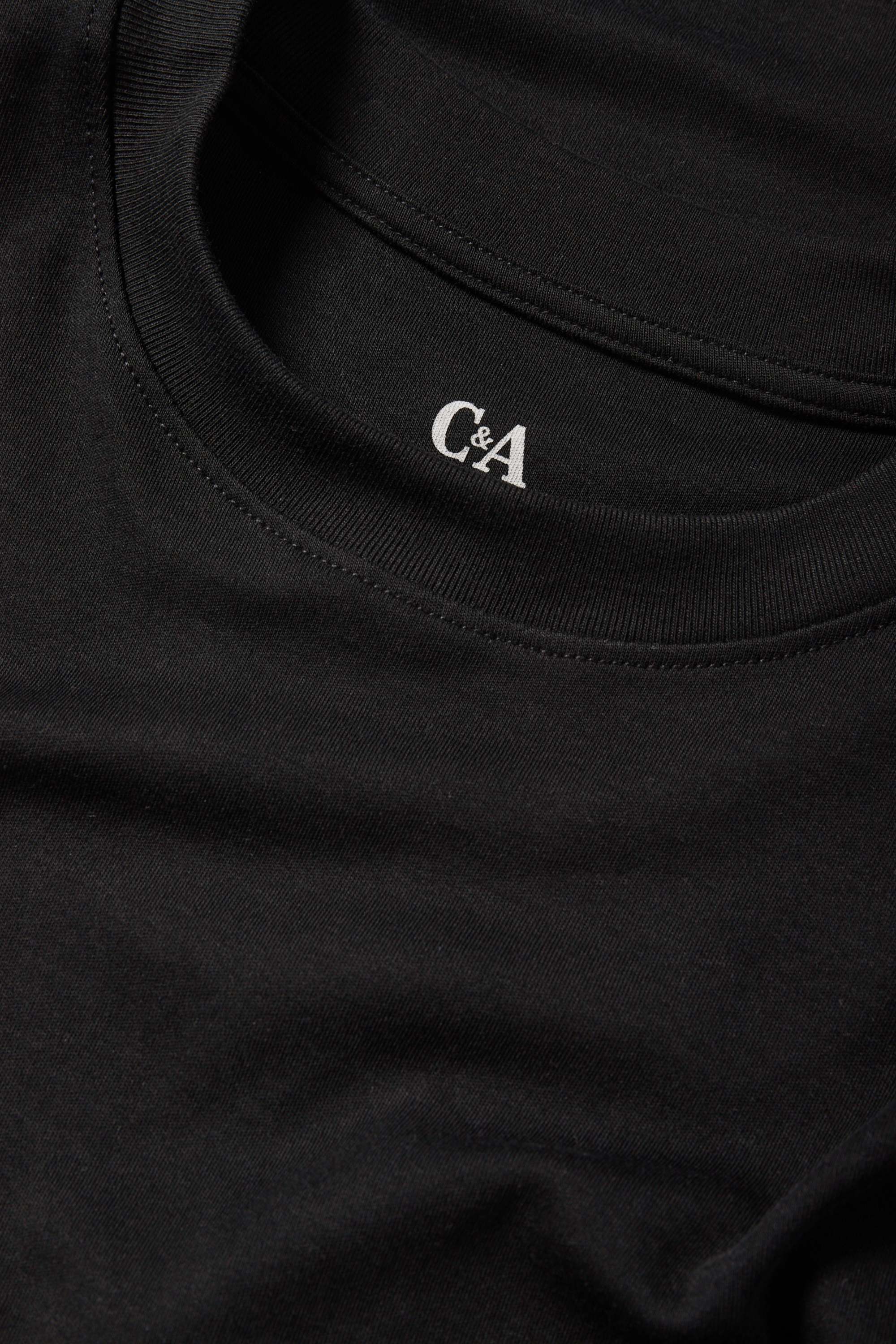 T-shirt - slim fit black