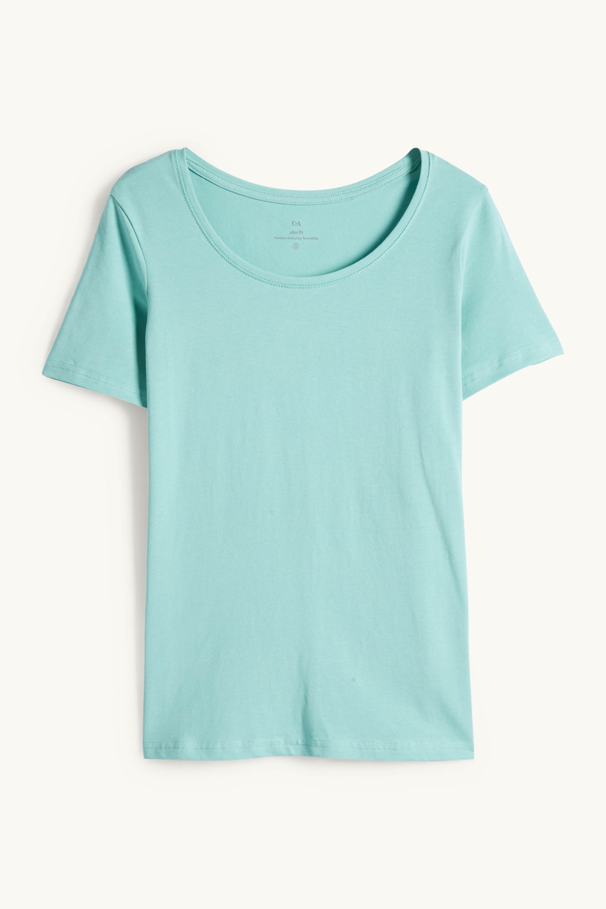 T-shirt - slim fit light green