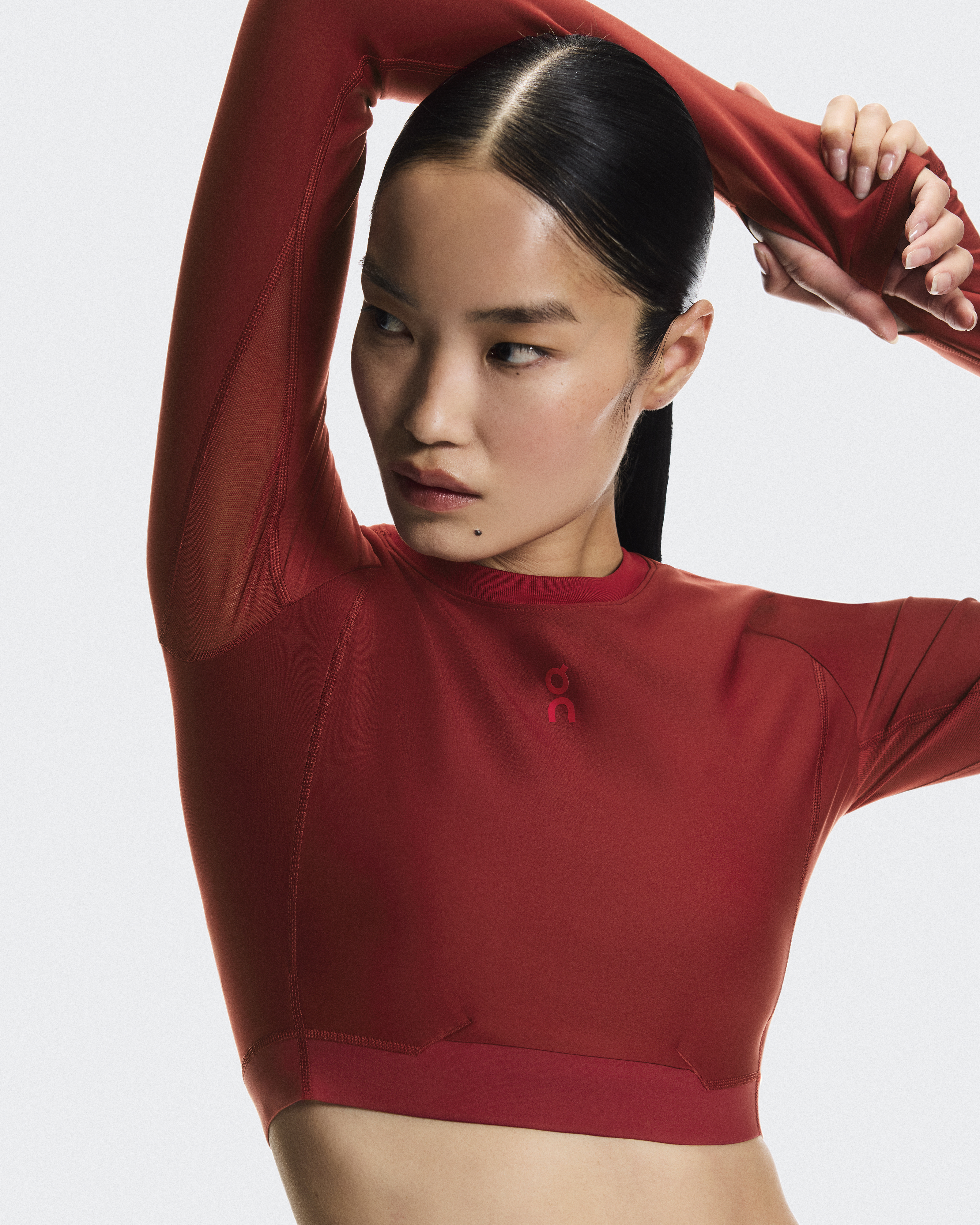 Train Long Sleeve Crop Year of the Horse - Sienna