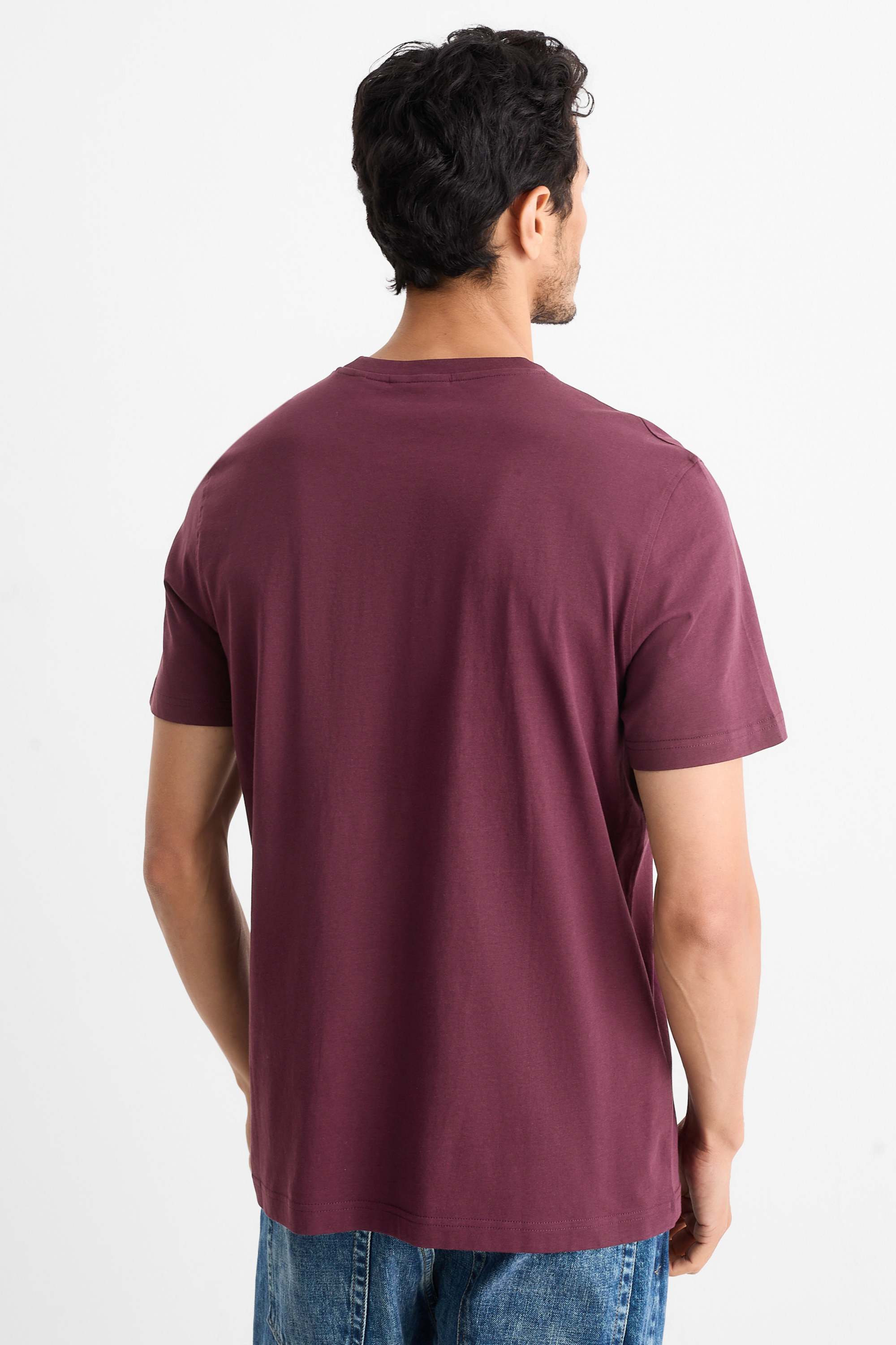 T-shirt - regular fit bordeaux