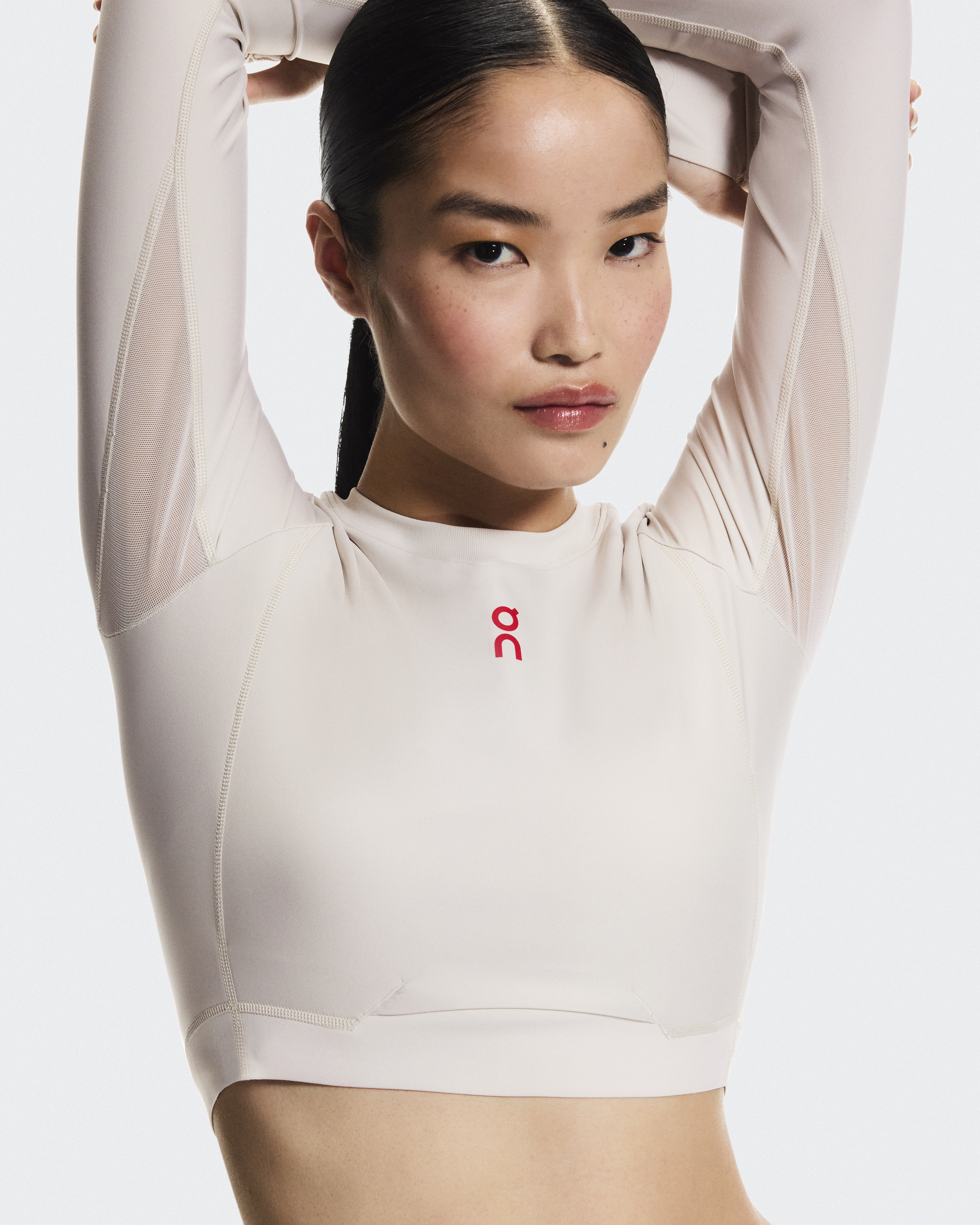 Train Long Sleeve Crop Year of the Horse - Pearl