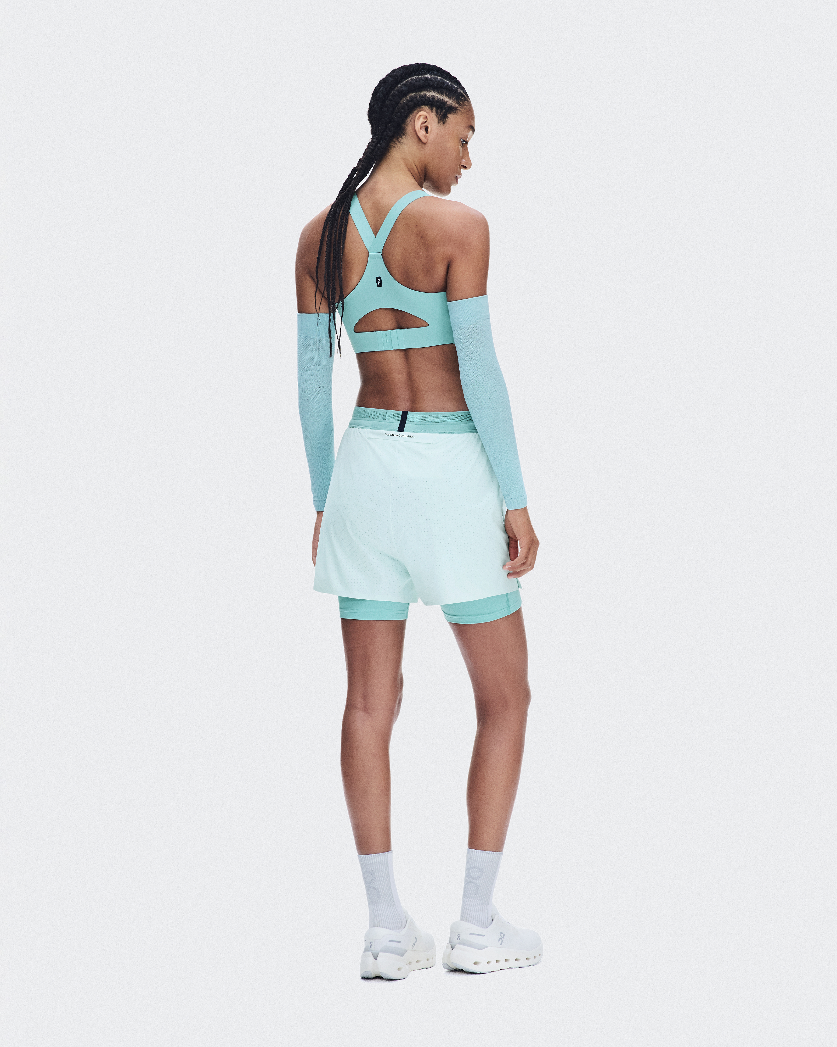 Endurance Bra Zip - Aquamarine