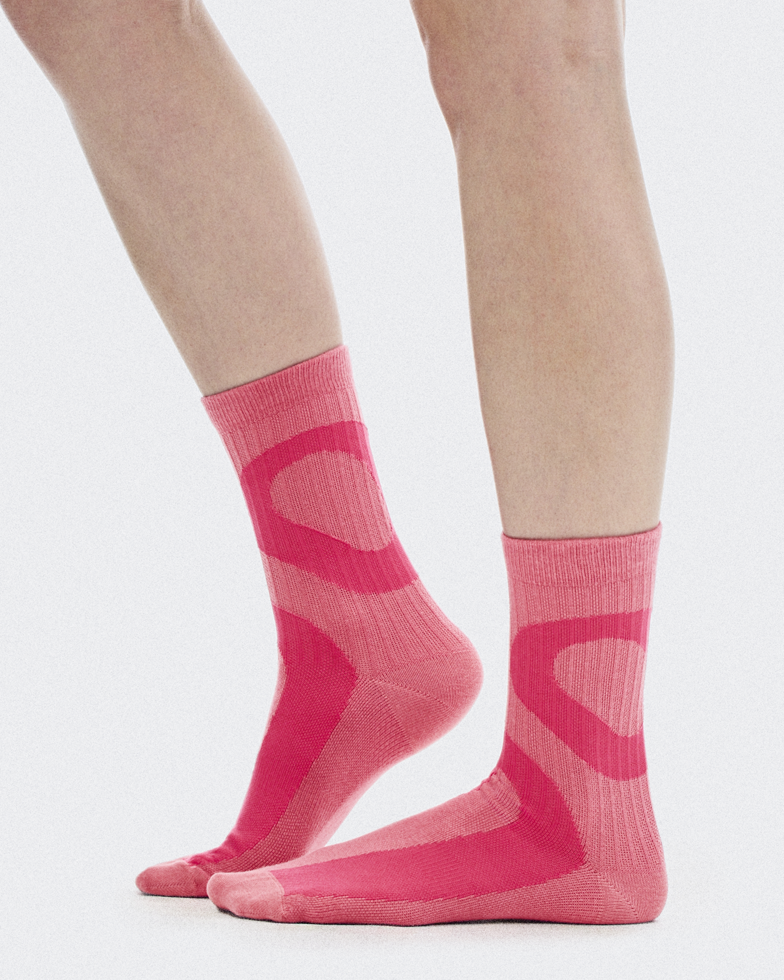 Liquid Logo Sock High 2P - Camellia | Storm