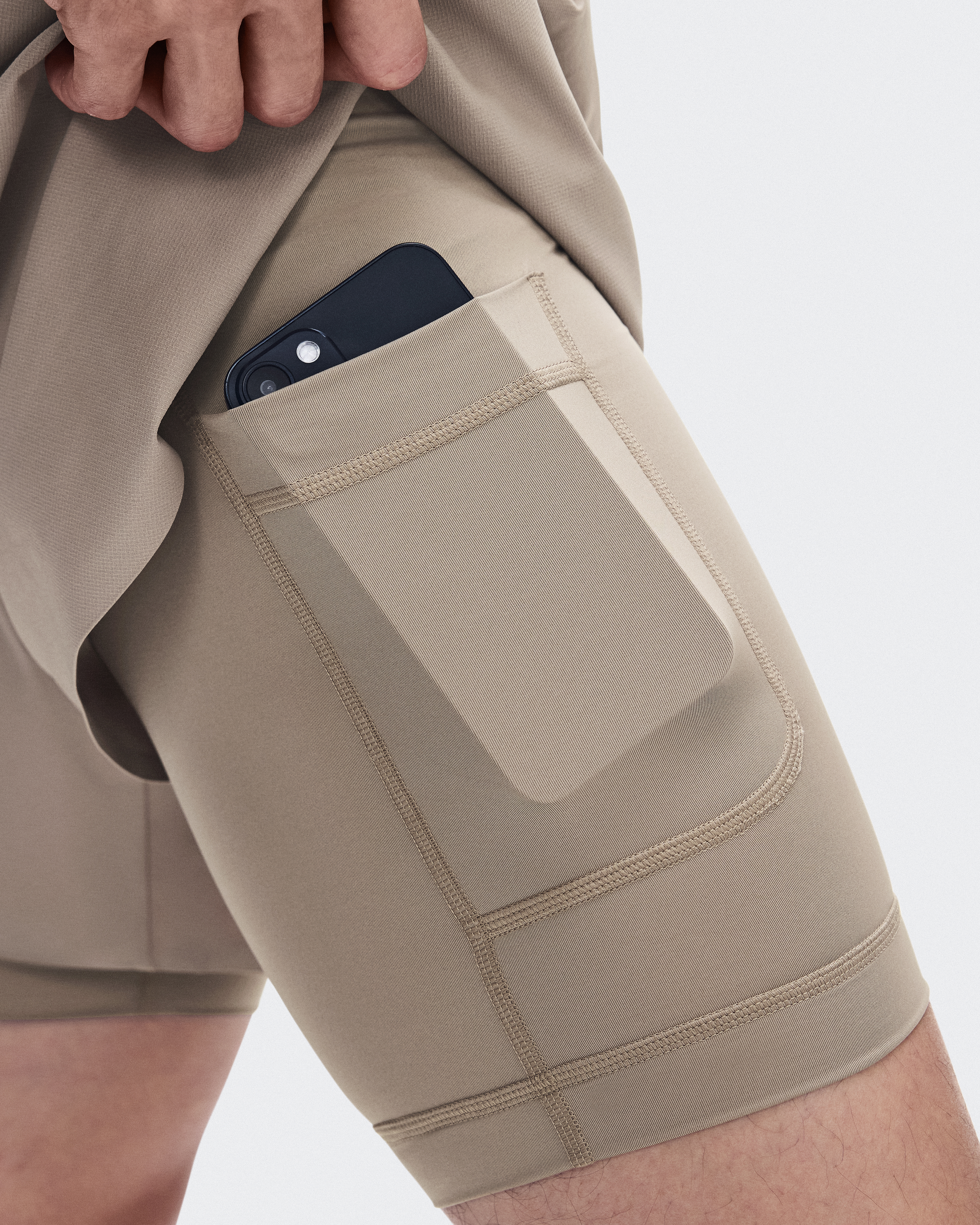 Train 2-in-1 Shorts - Clay