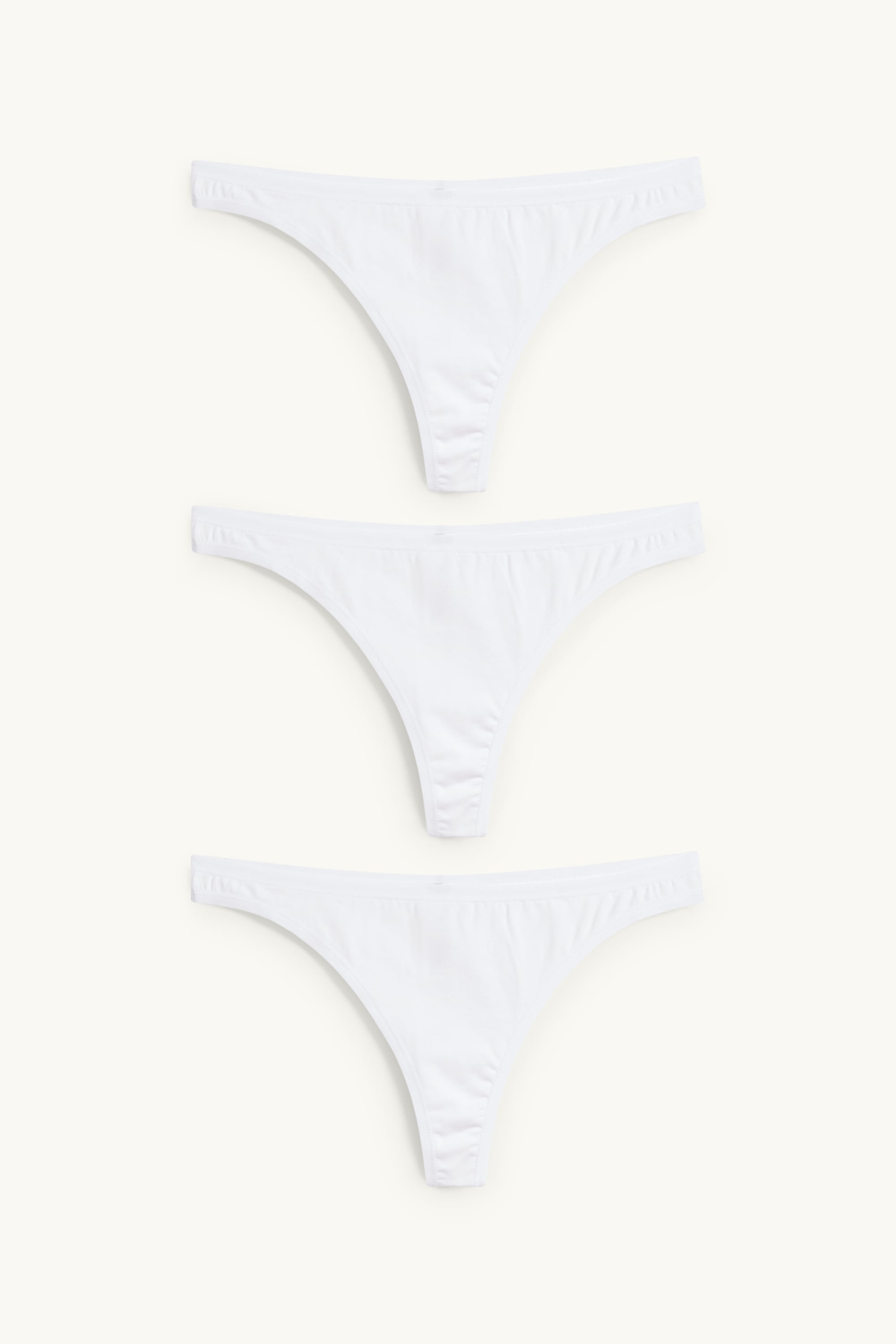 Multipack of 3 - thong white