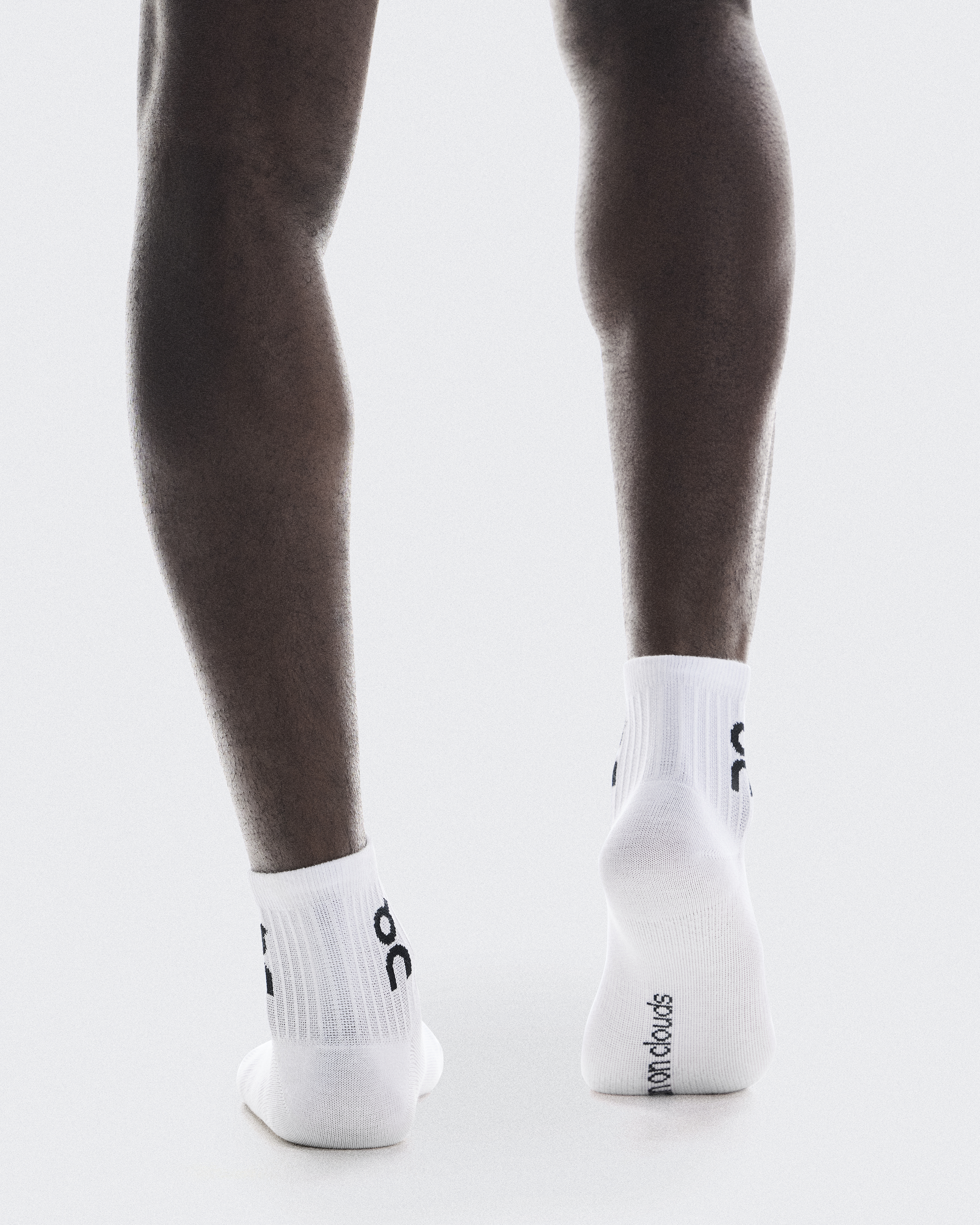 Logo Sock Mid 3P - White