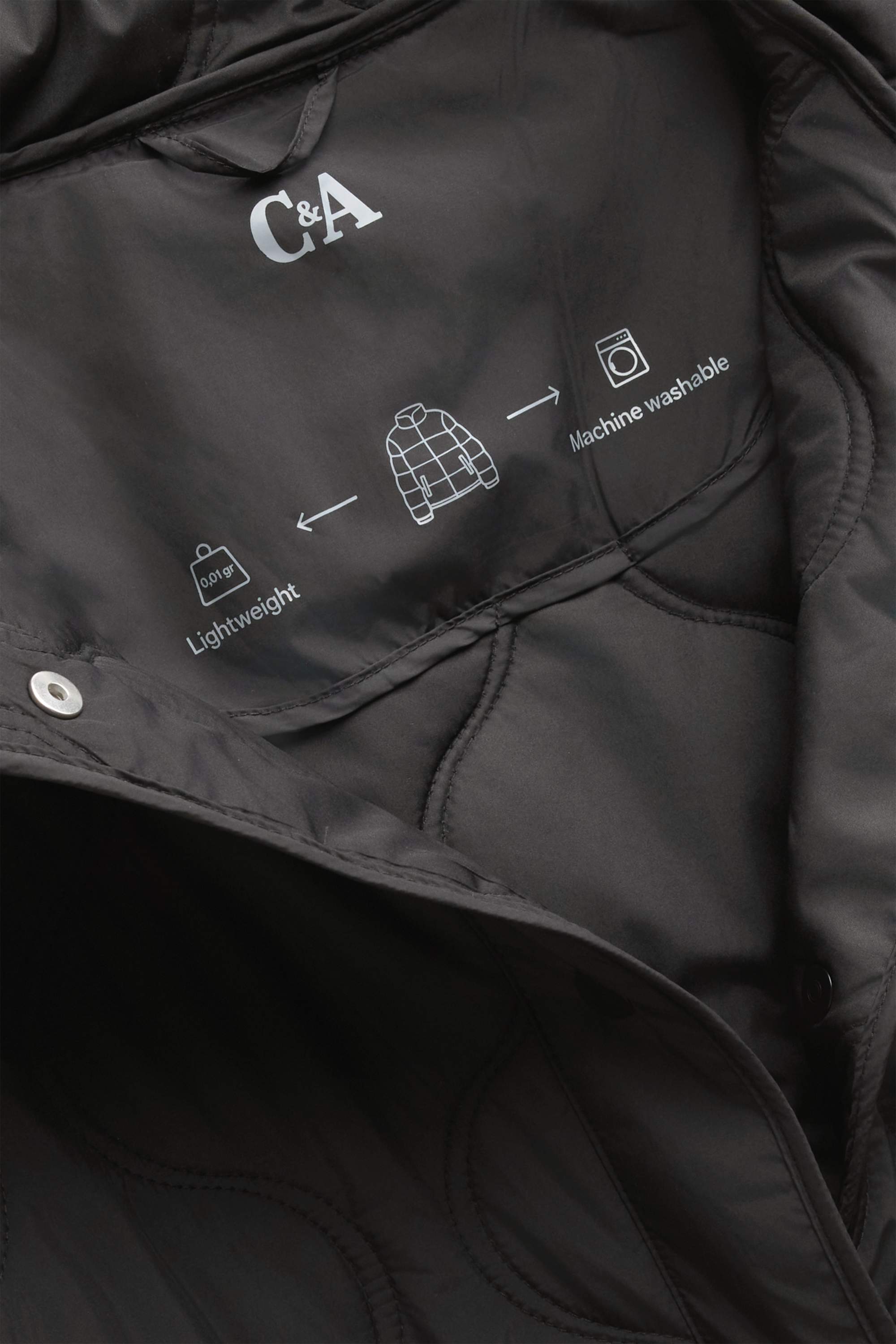 Quilted jacket black