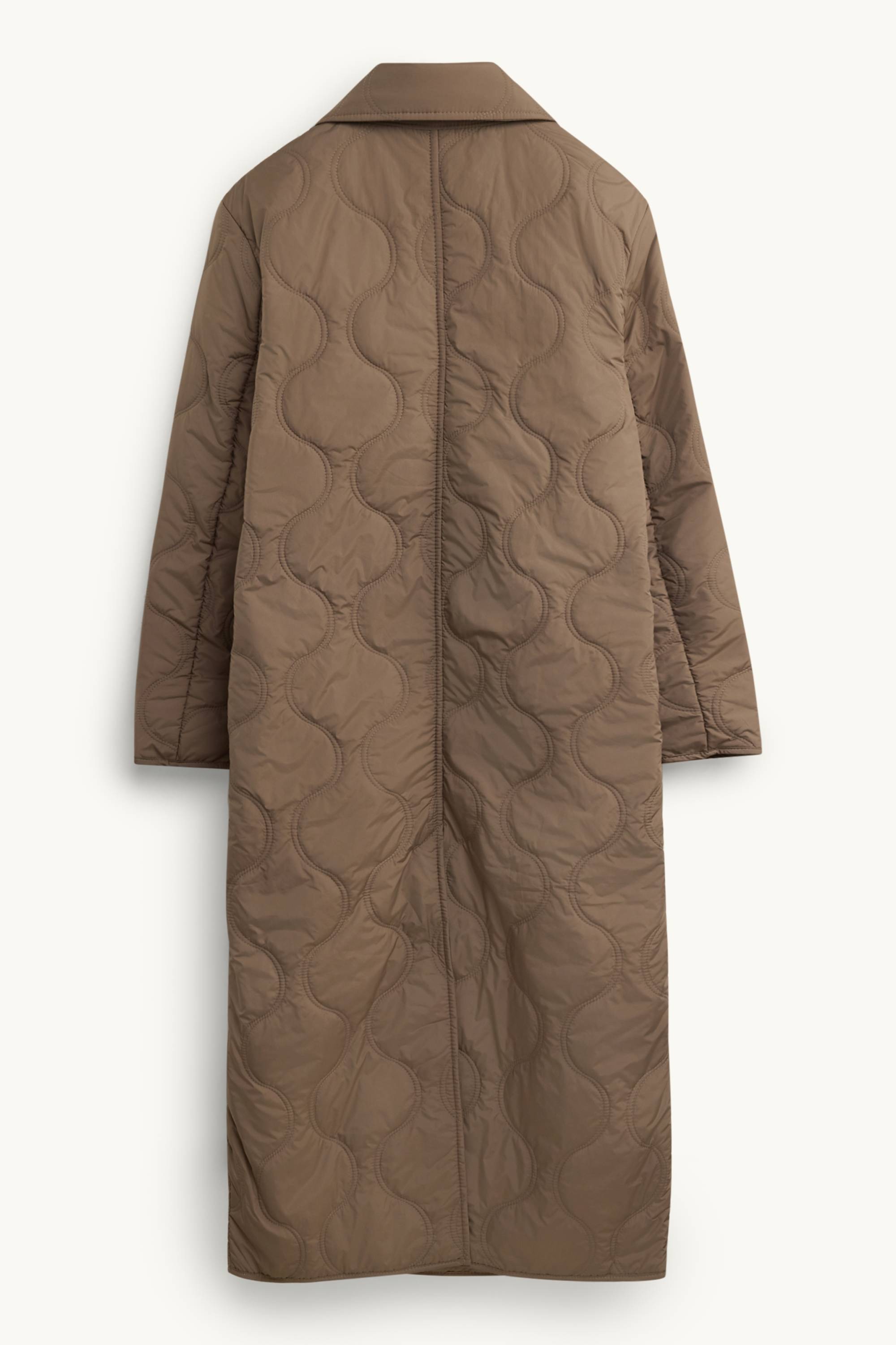 Quilted coat brown