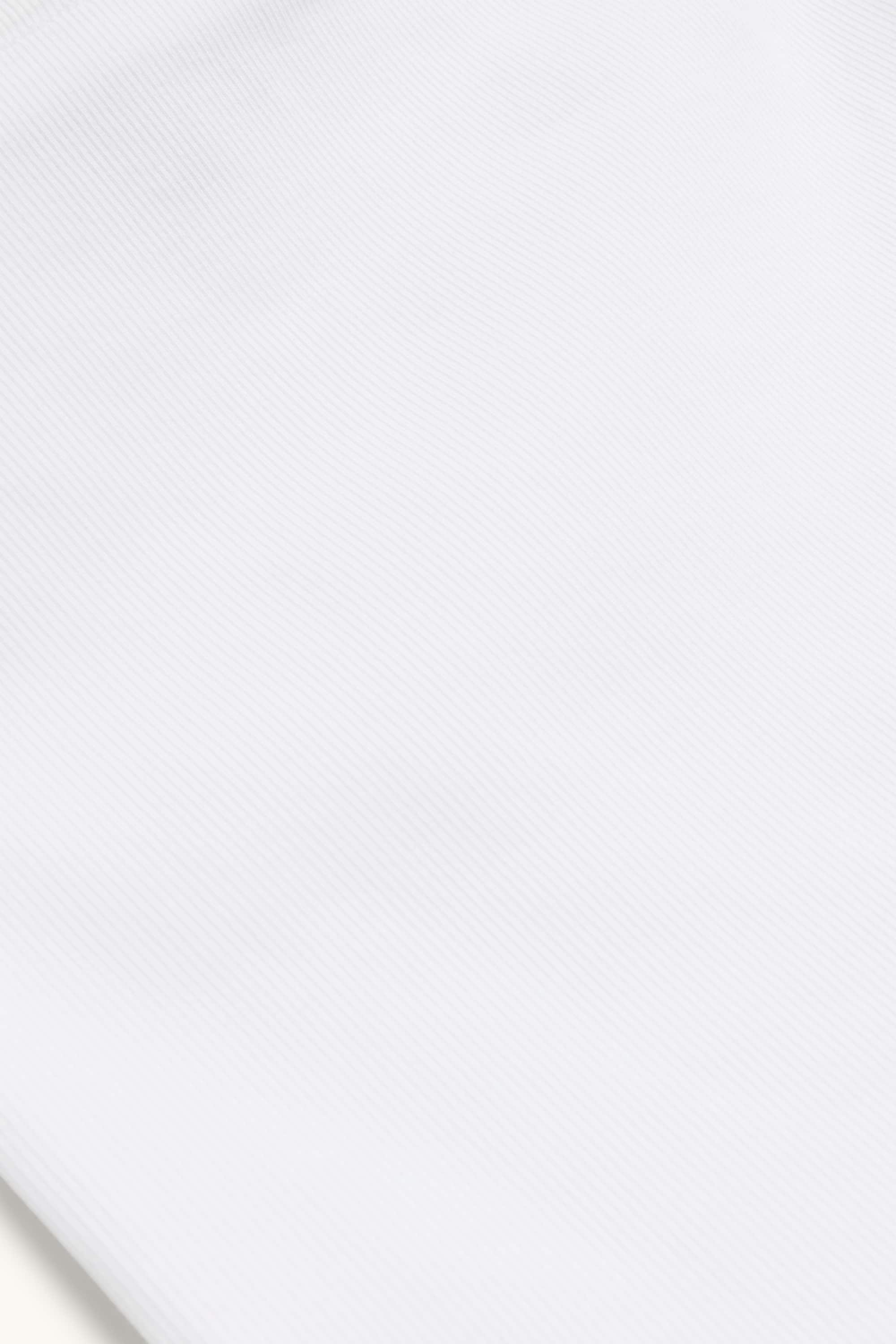 Cropped bandeau top white