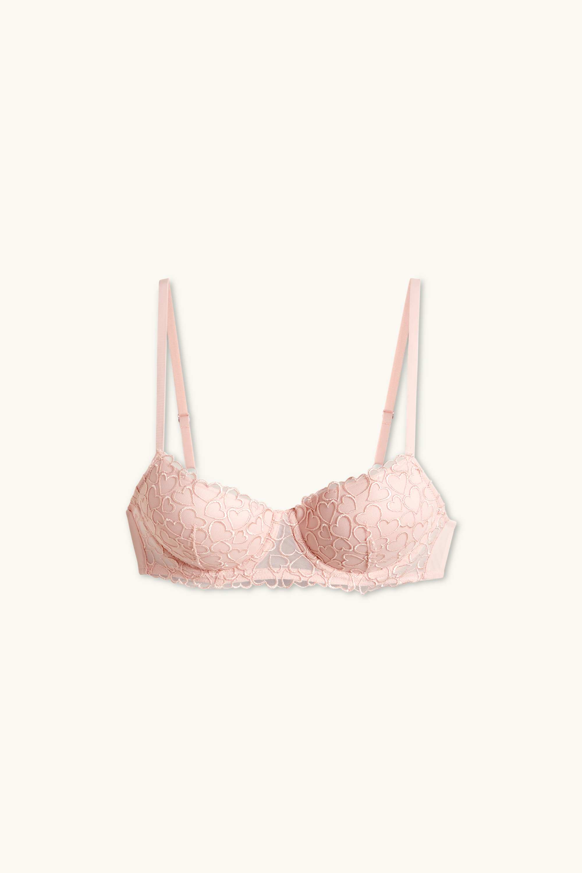 Underwire bra - DEMI - padded rose