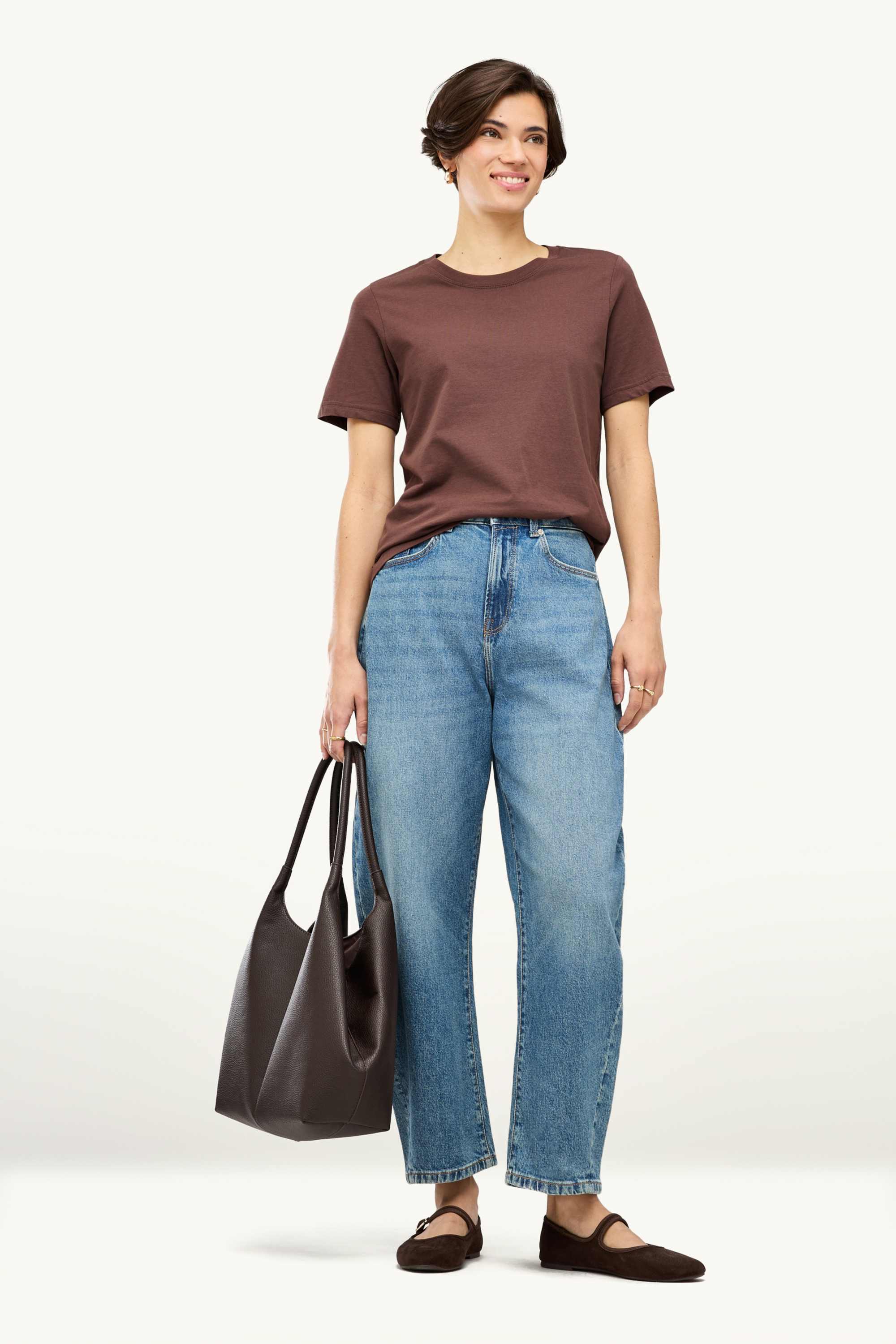T-shirt - regular fit brown