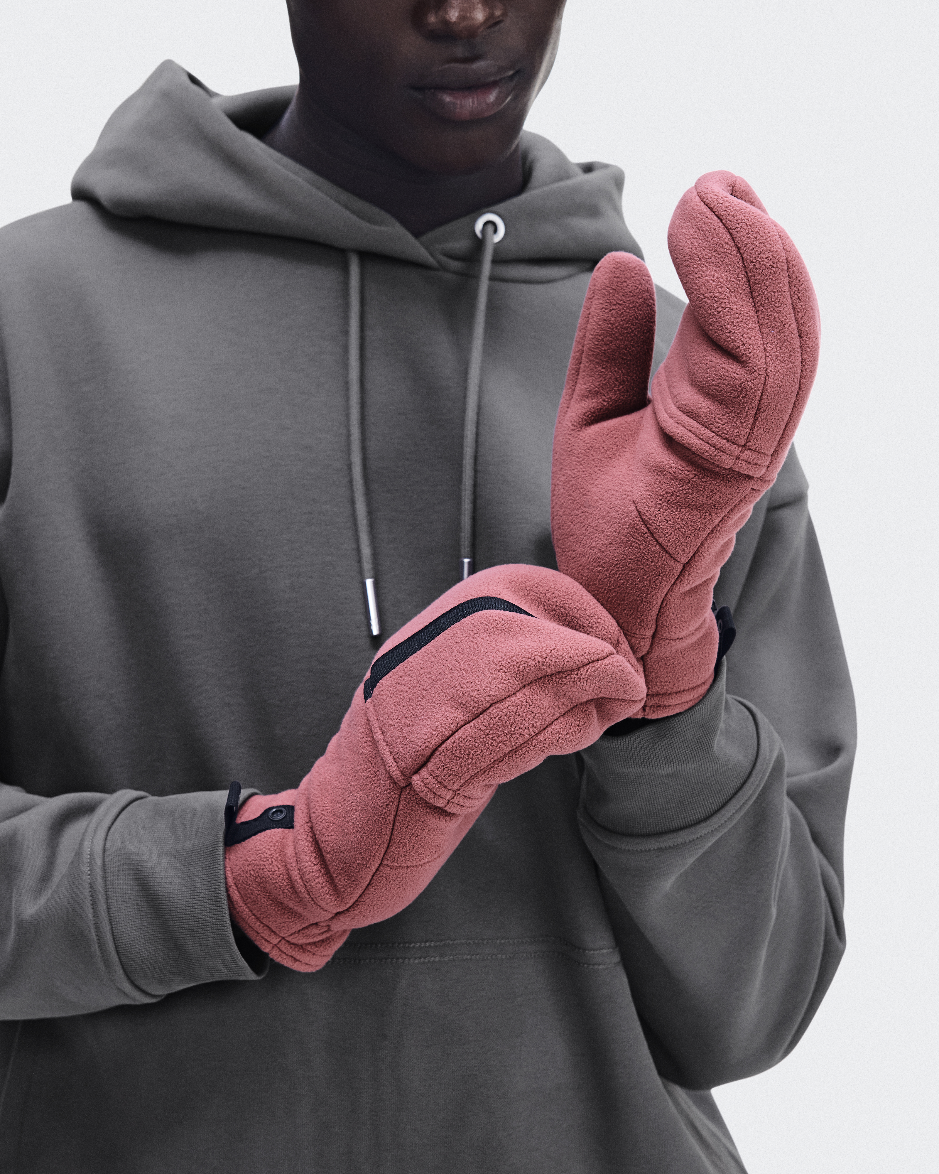 Fleece Mitten - Barberry