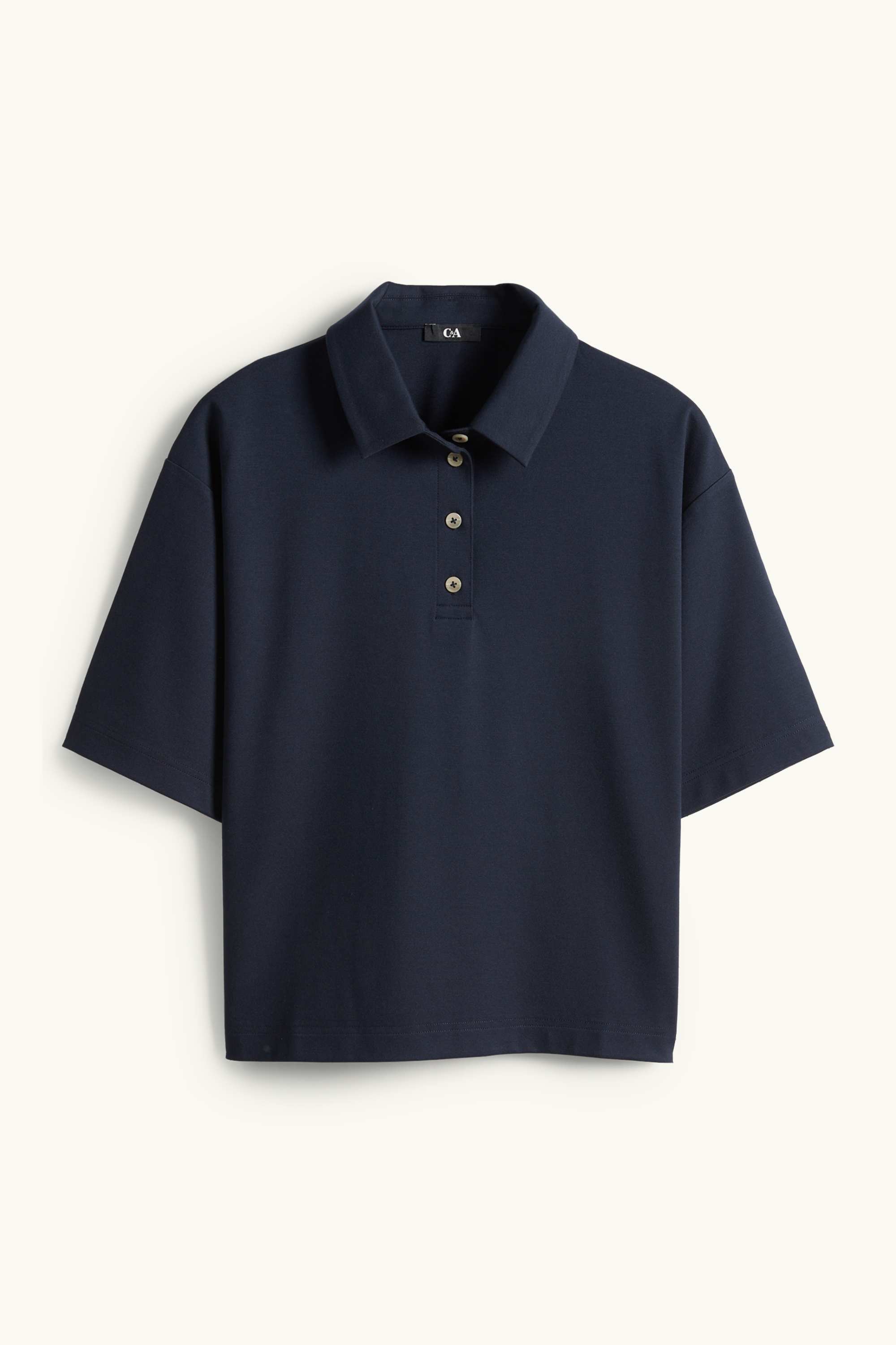 Polo shirt - relaxed fit dark blue