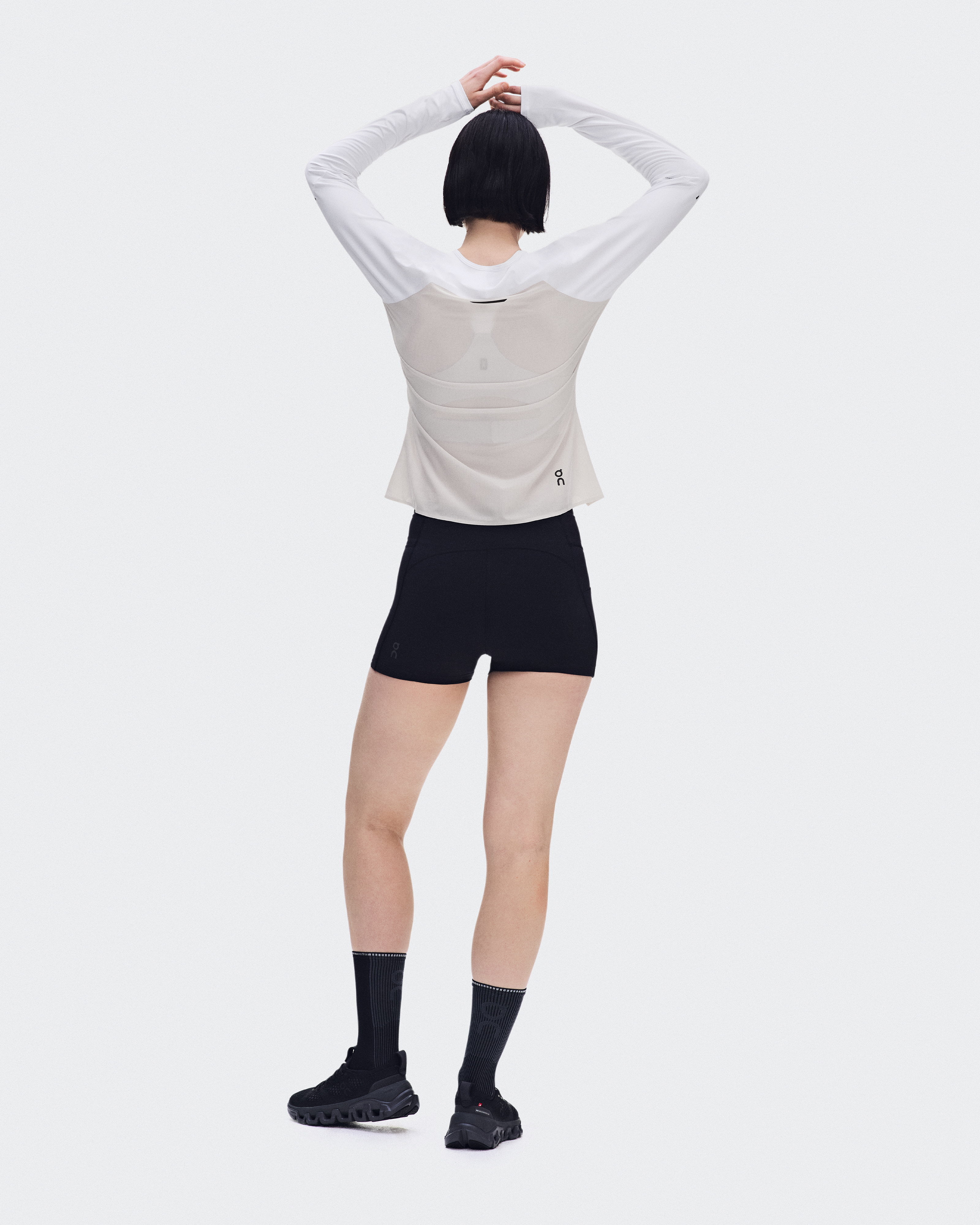 Performance Long-T - White | Silver