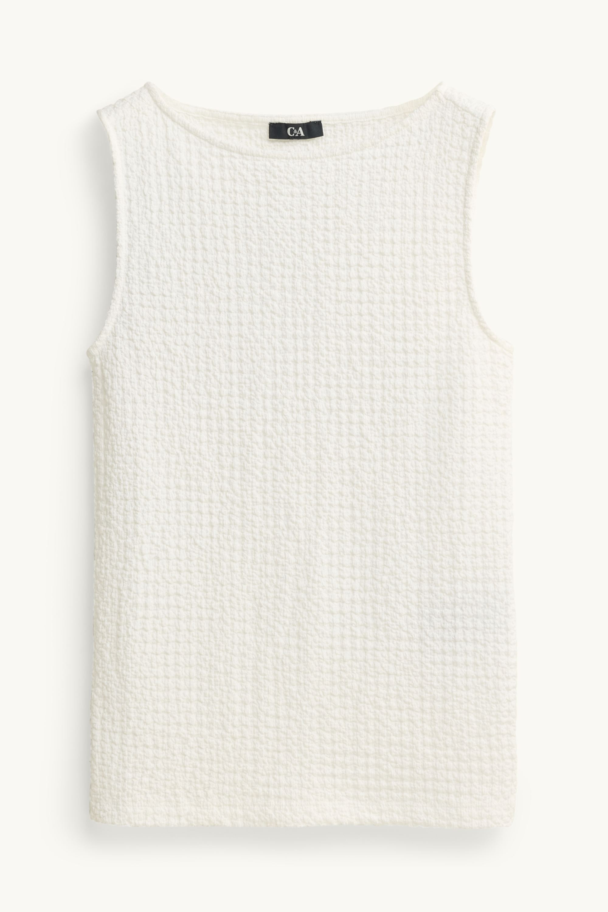 Top - textured white