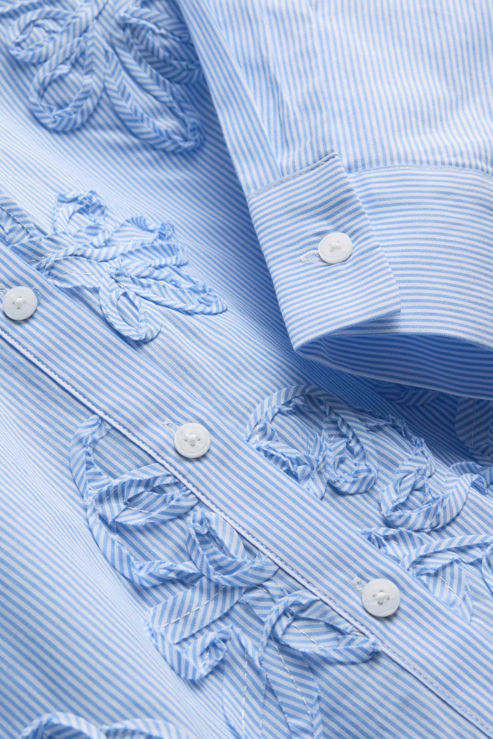 Blouse - striped light blue