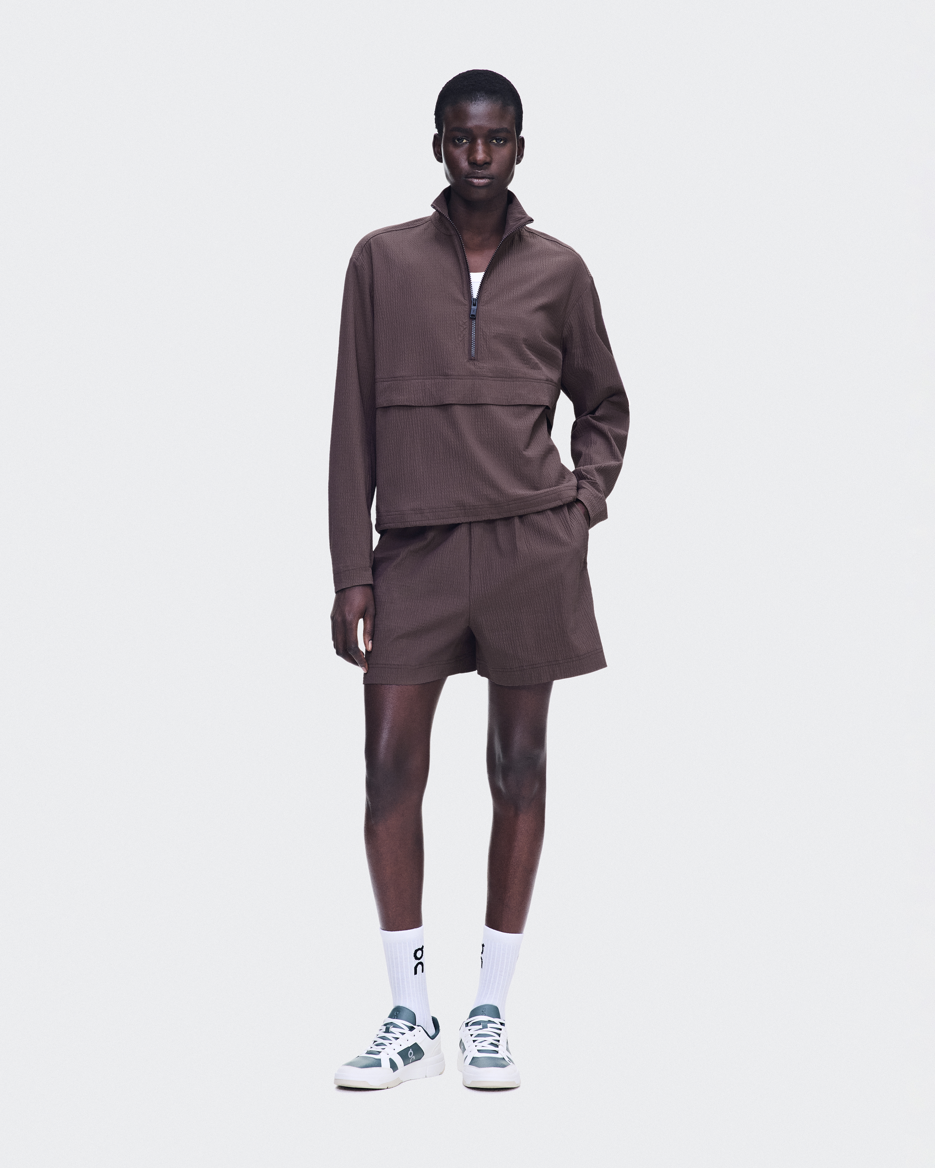 Courtside 1/2 Zip Eaze - Mulberry