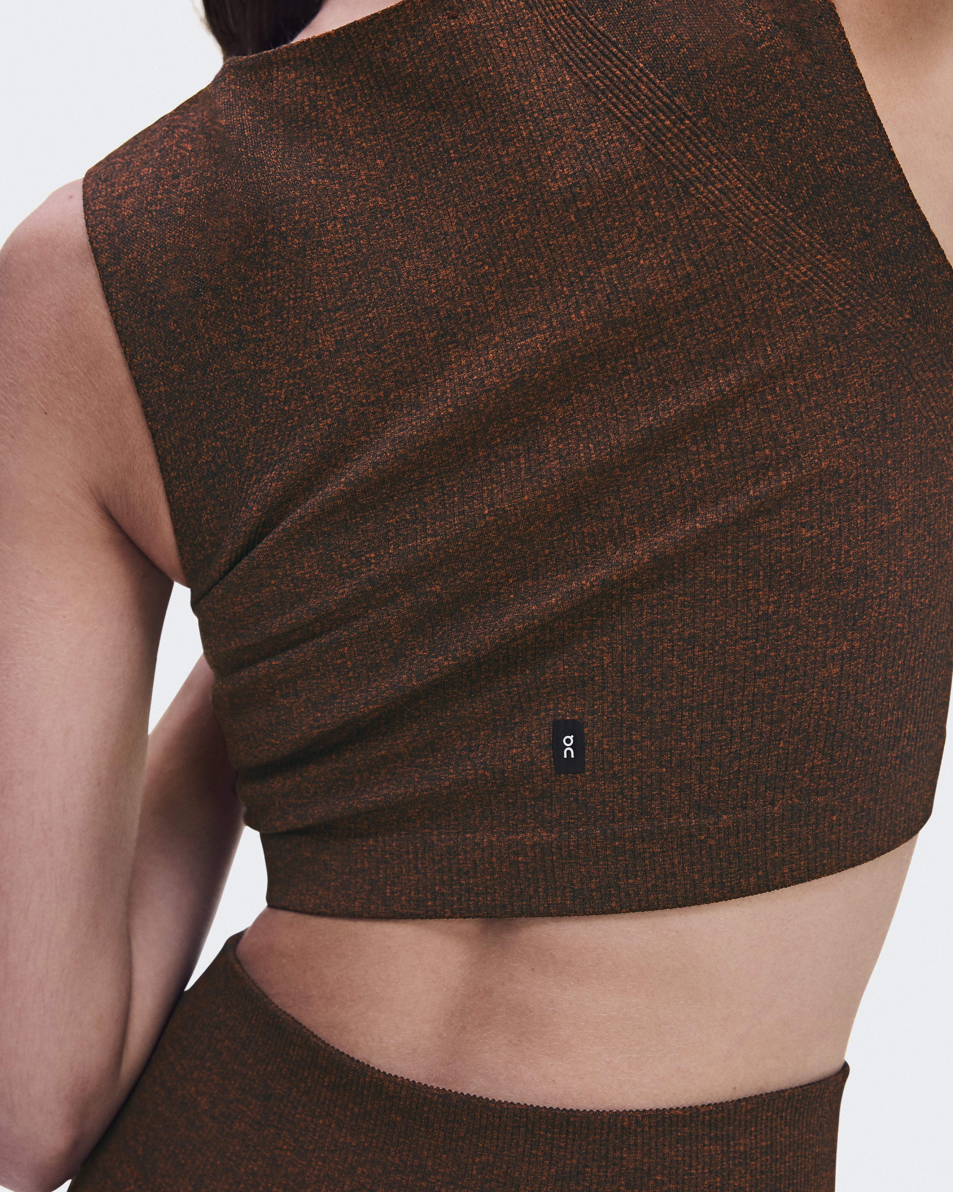 Studio Knit Crop - Cinnamon Heather