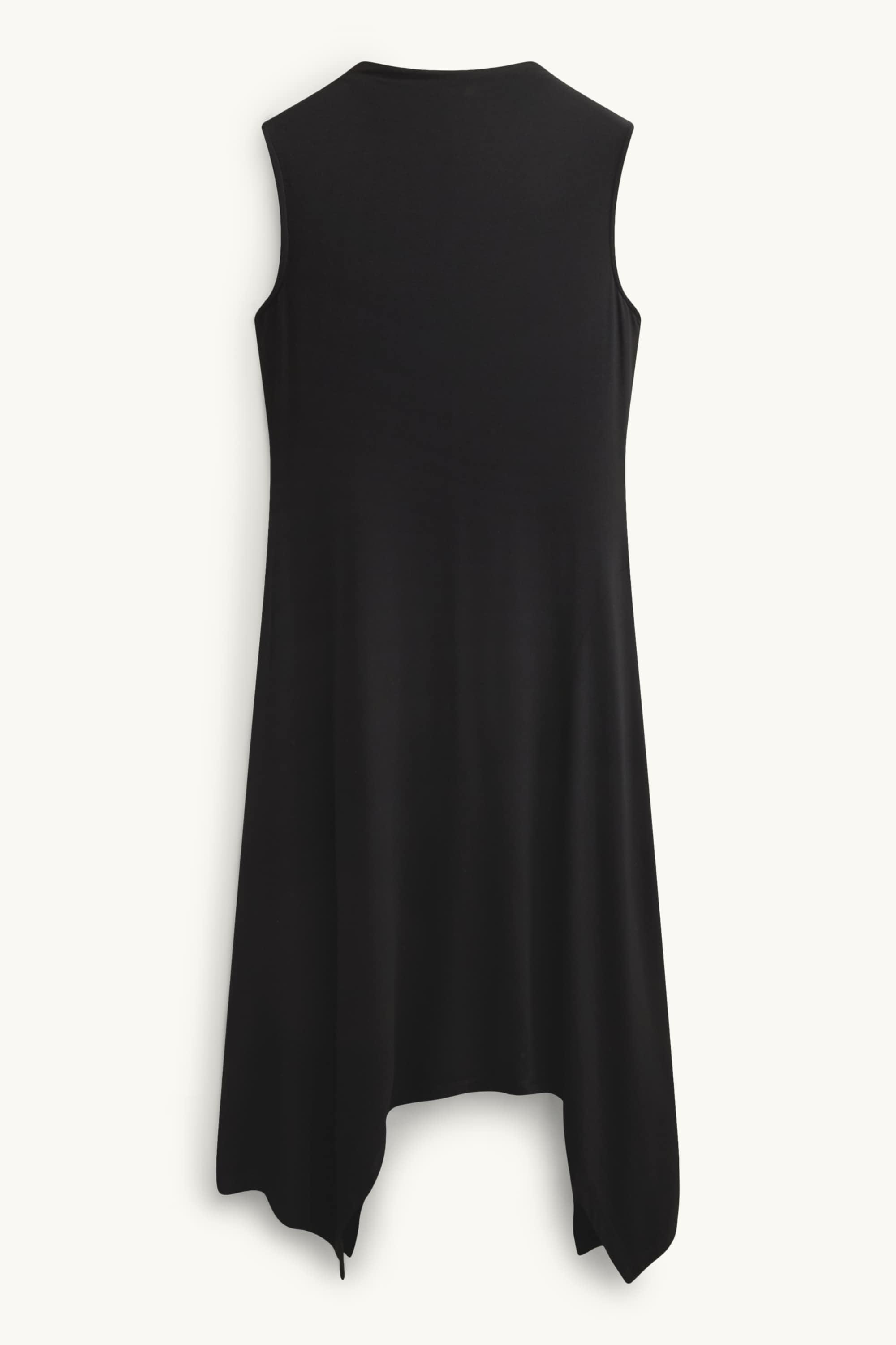 Viscose dress - straight fit black