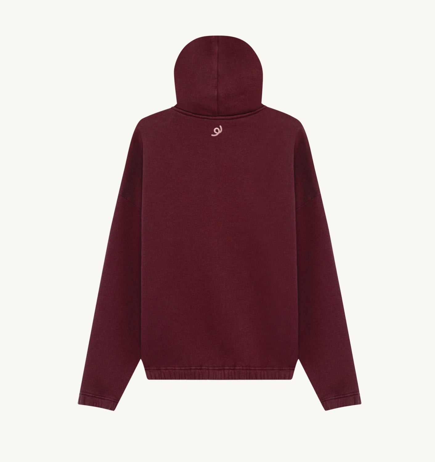 CHANGBIN X AUTRY ZIPPED HOODIE UNISEX - BURGUNDY