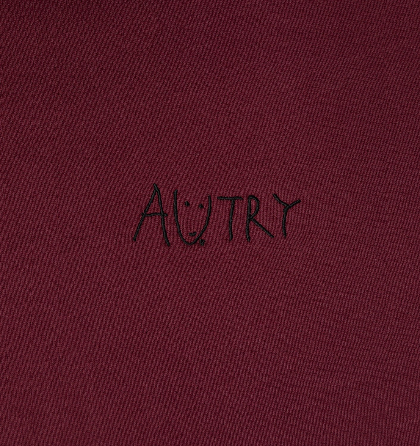 CHANGBIN X AUTRY ZIPPED HOODIE UNISEX - BURGUNDY