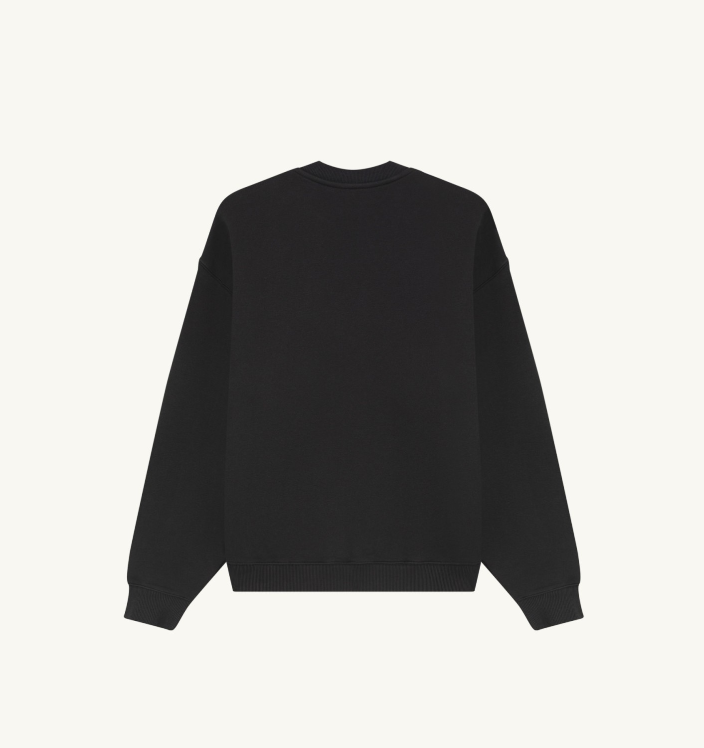 SWEATSHIRT WITH MULTICOLOR LOGO UNISEX - BLACK