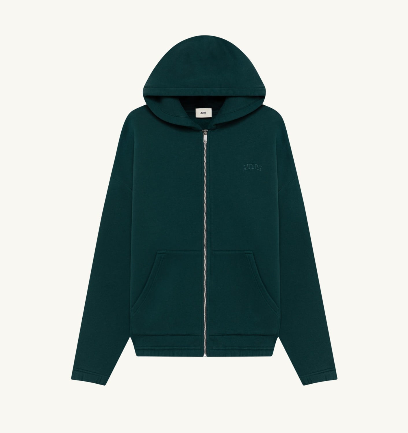 UNISEX ZIP-UP HOODIE - TEAL