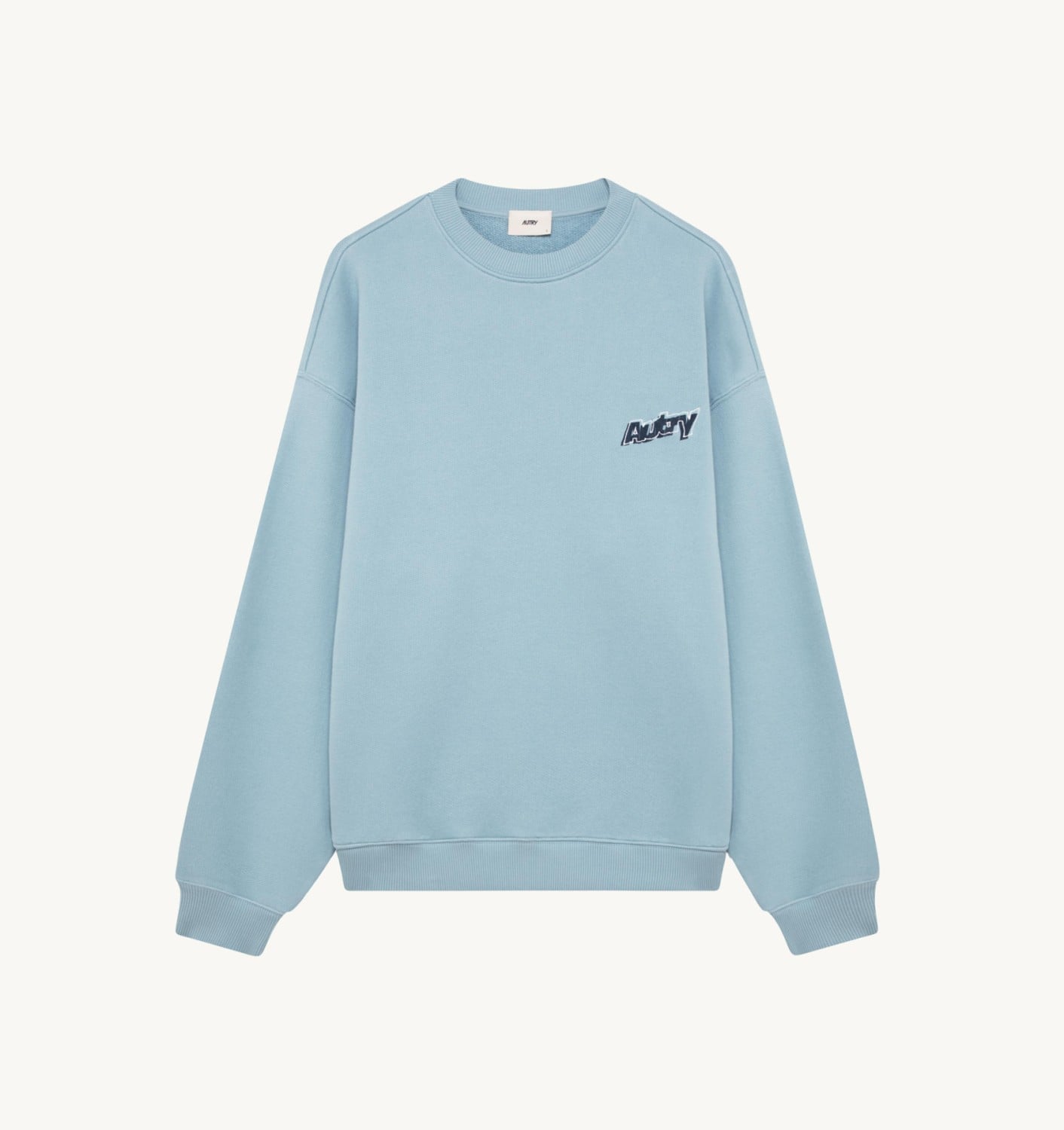 DOUBLE LOGO SWEATSHIRT UNISEX - WHITE
