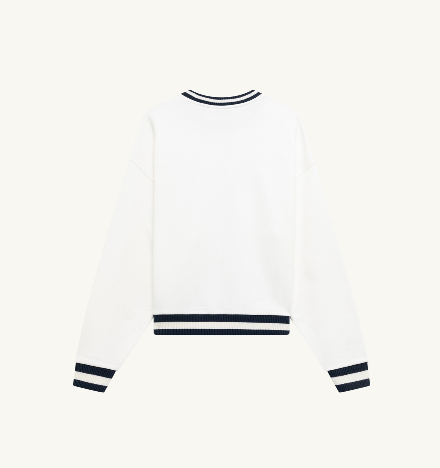 PEARL LOGO SWEATSHIRT WOMAN - WHITE