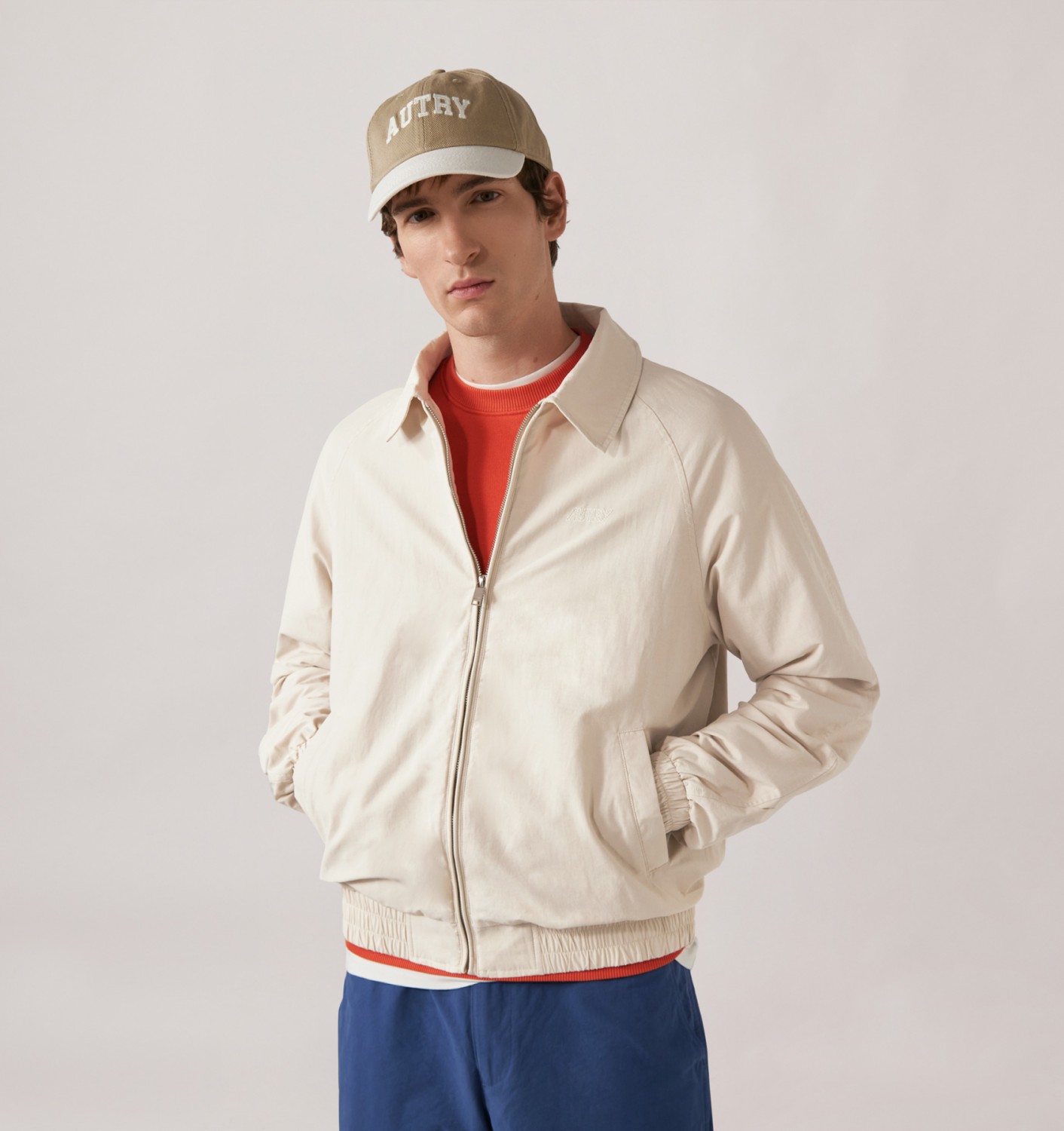 CASUAL FULL ZIP JACKET UNISEX - WHITE
