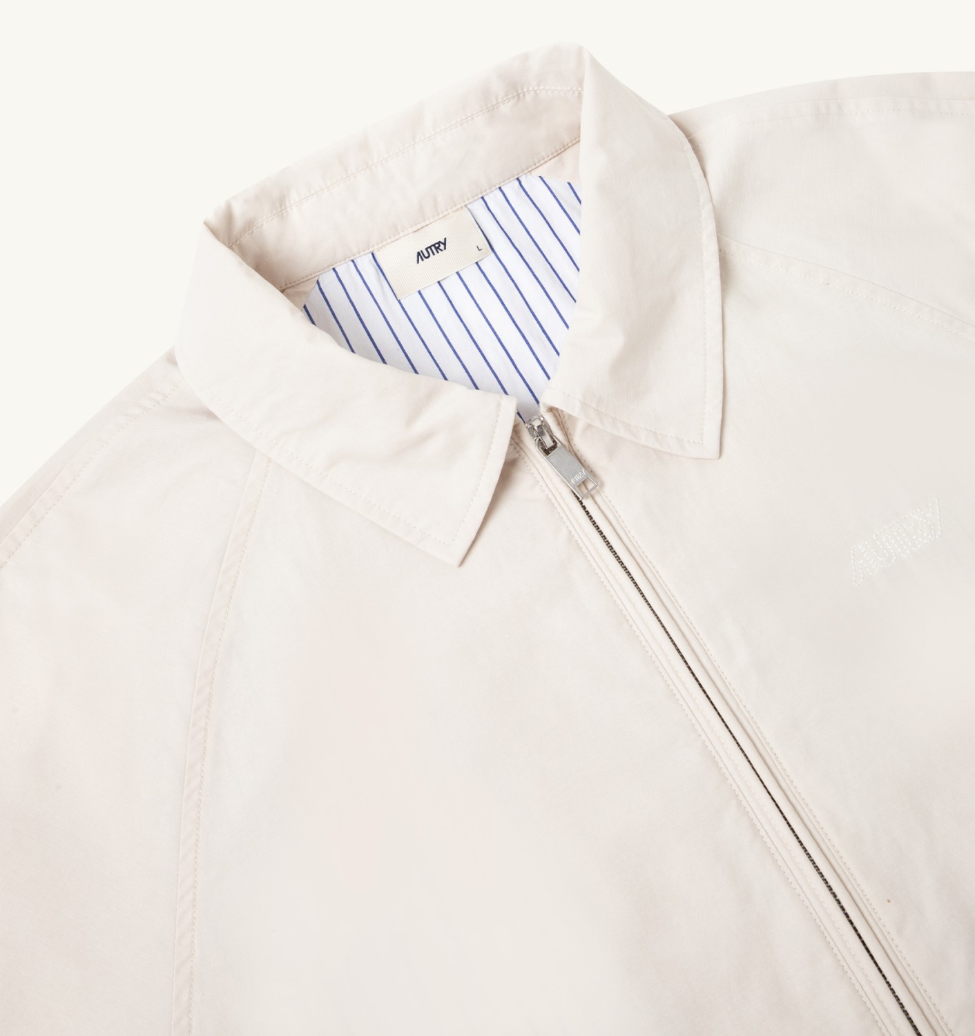 CASUAL FULL ZIP JACKET UNISEX - WHITE