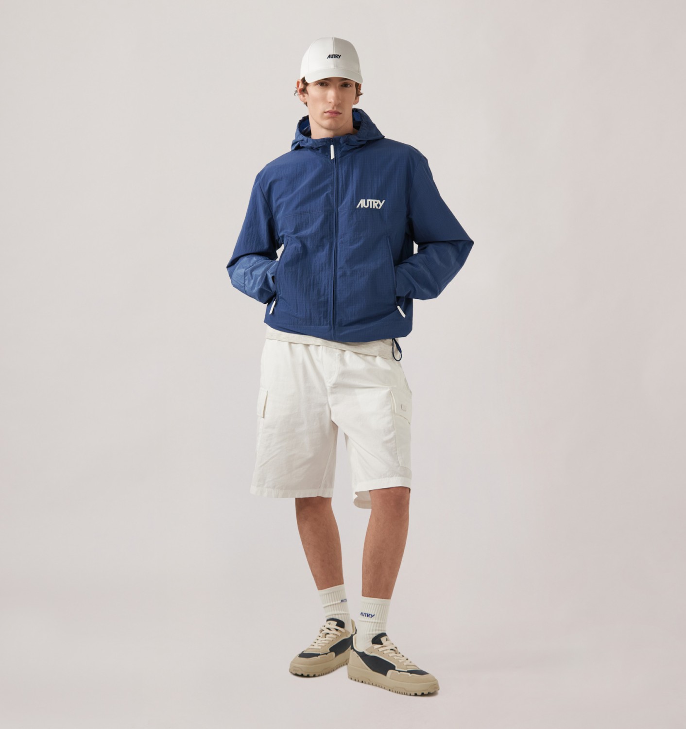 RIPSTOP FULL ZIP JACKET UNISEX - BLUE