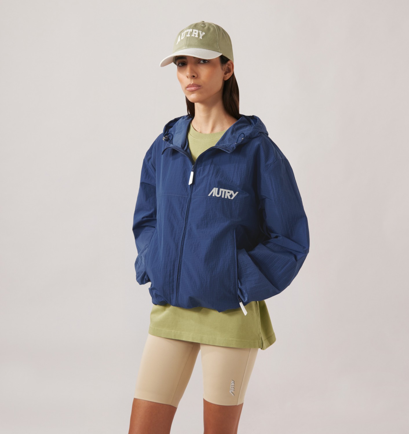 RIPSTOP FULL ZIP JACKET UNISEX - BLUE
