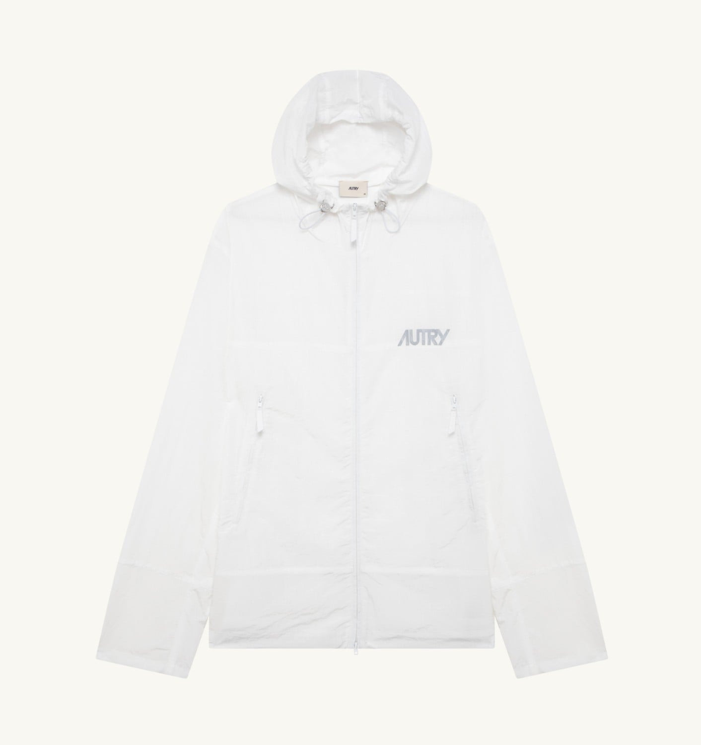 RIPSTOP FULL ZIP JACKET UNISEX - WHITE