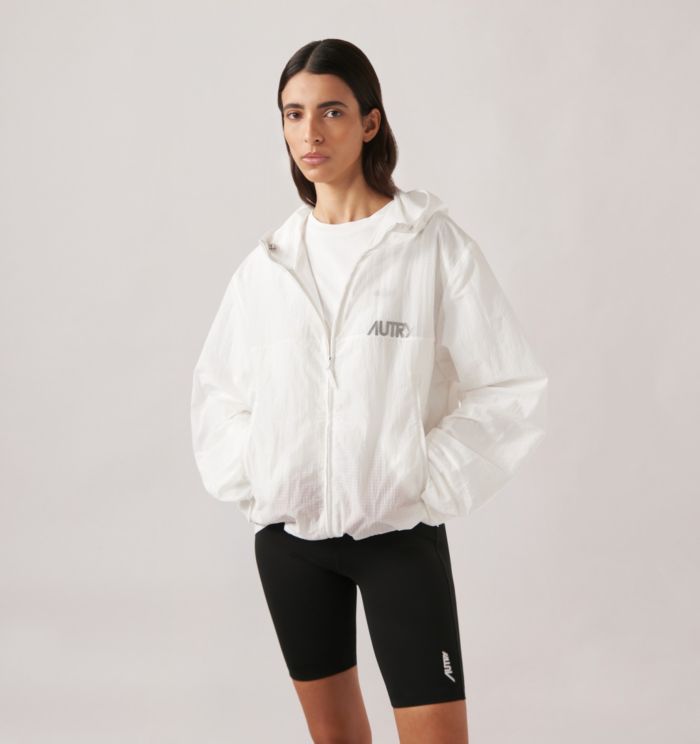 RIPSTOP FULL ZIP JACKET UNISEX - WHITE