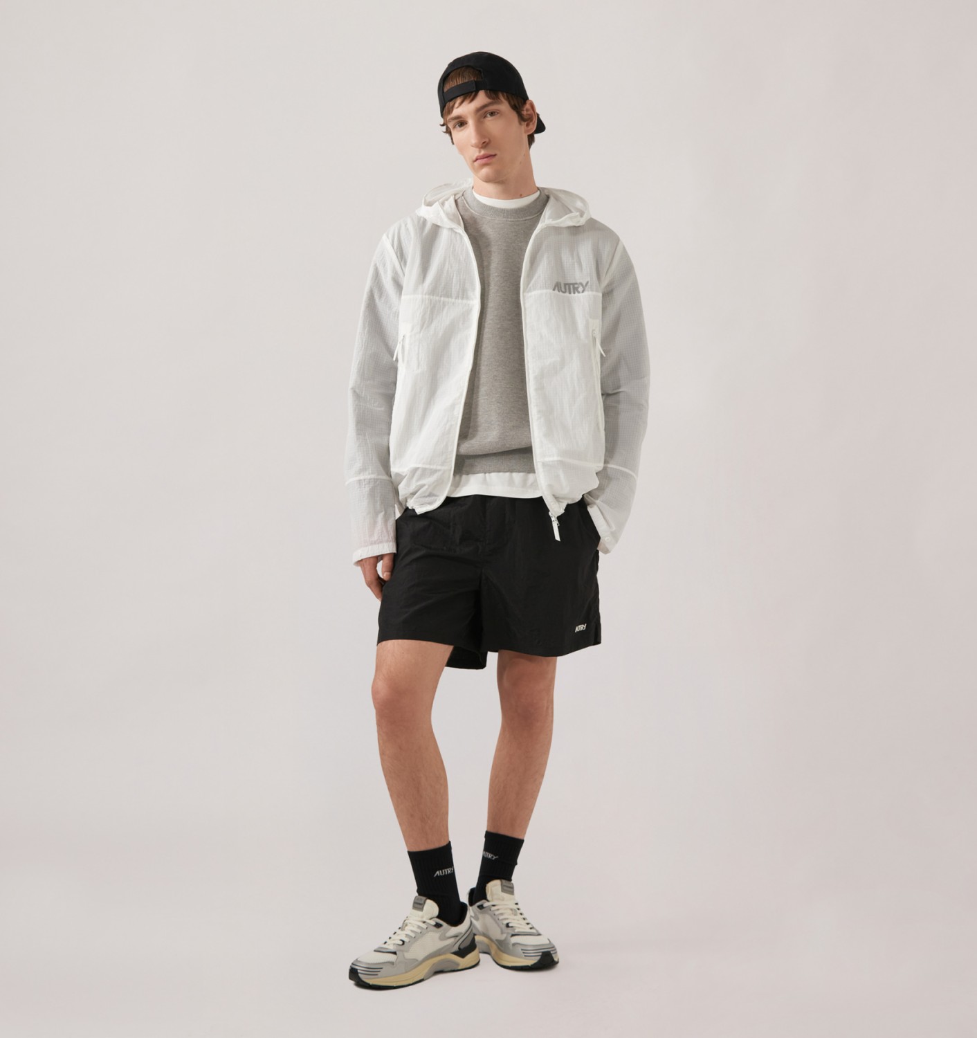 RIPSTOP FULL ZIP JACKET UNISEX - WHITE