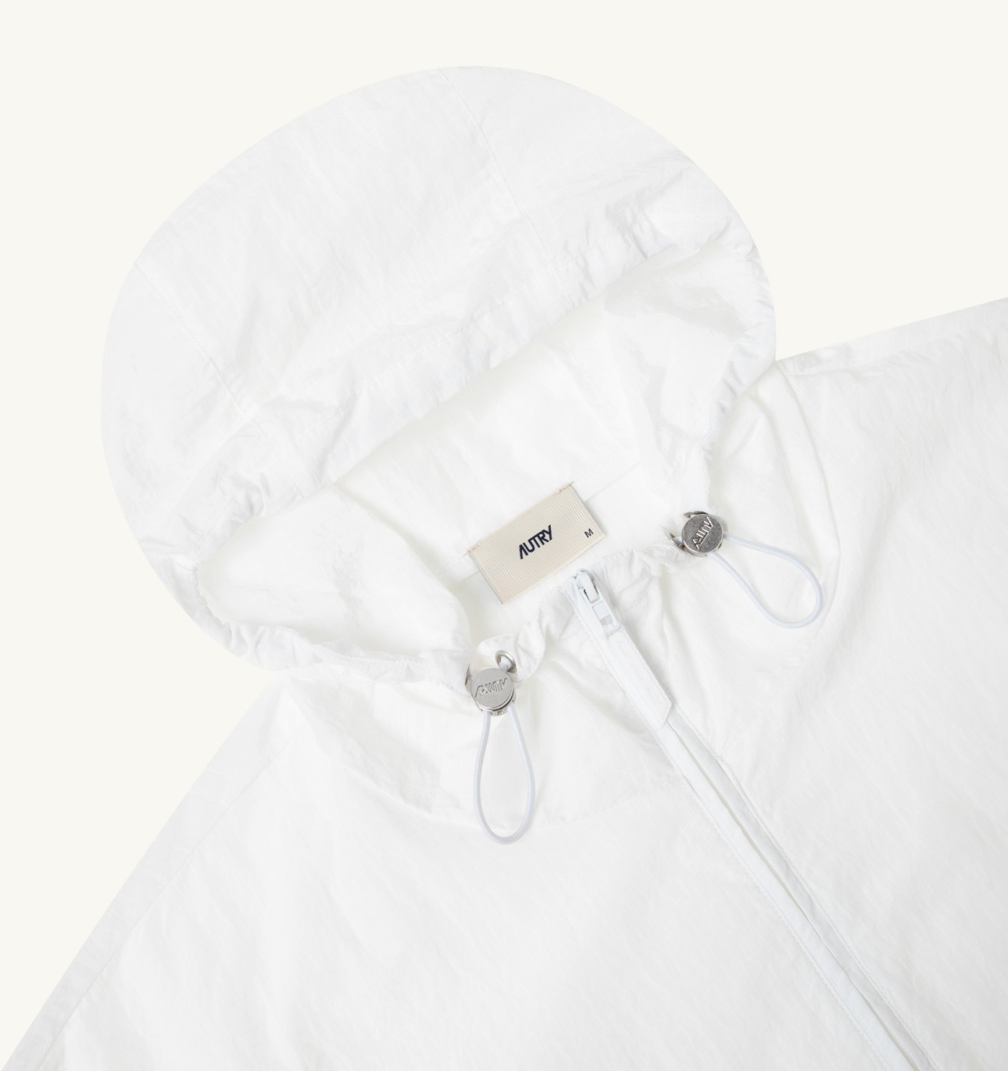 RIPSTOP FULL ZIP JACKET UNISEX - WHITE