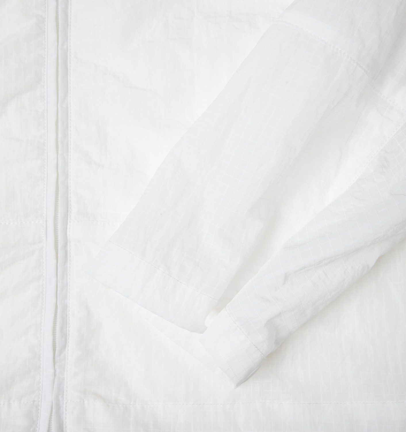 RIPSTOP FULL ZIP JACKET UNISEX - WHITE
