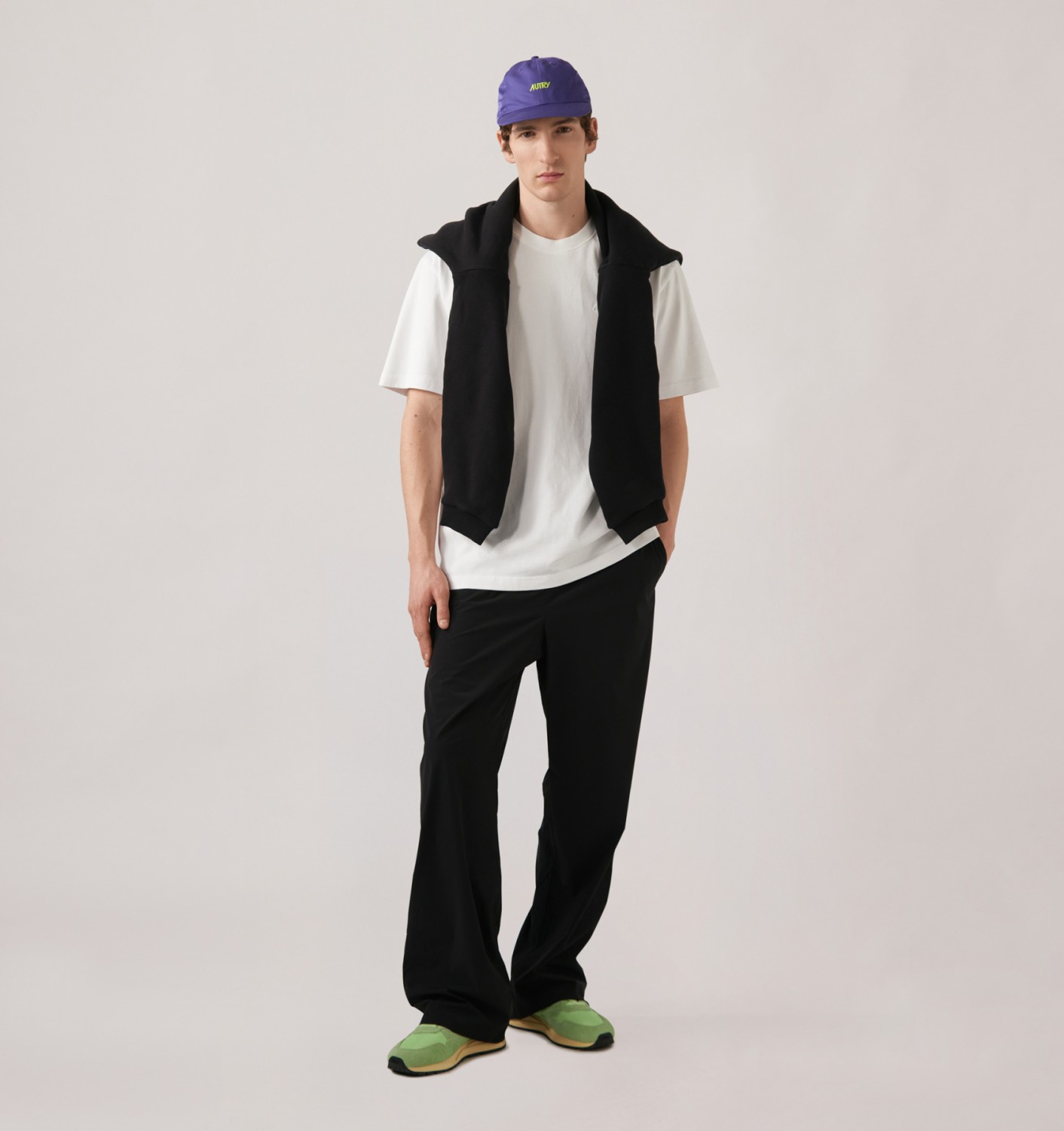 NYLON PANTS UNISEX - BLACK
