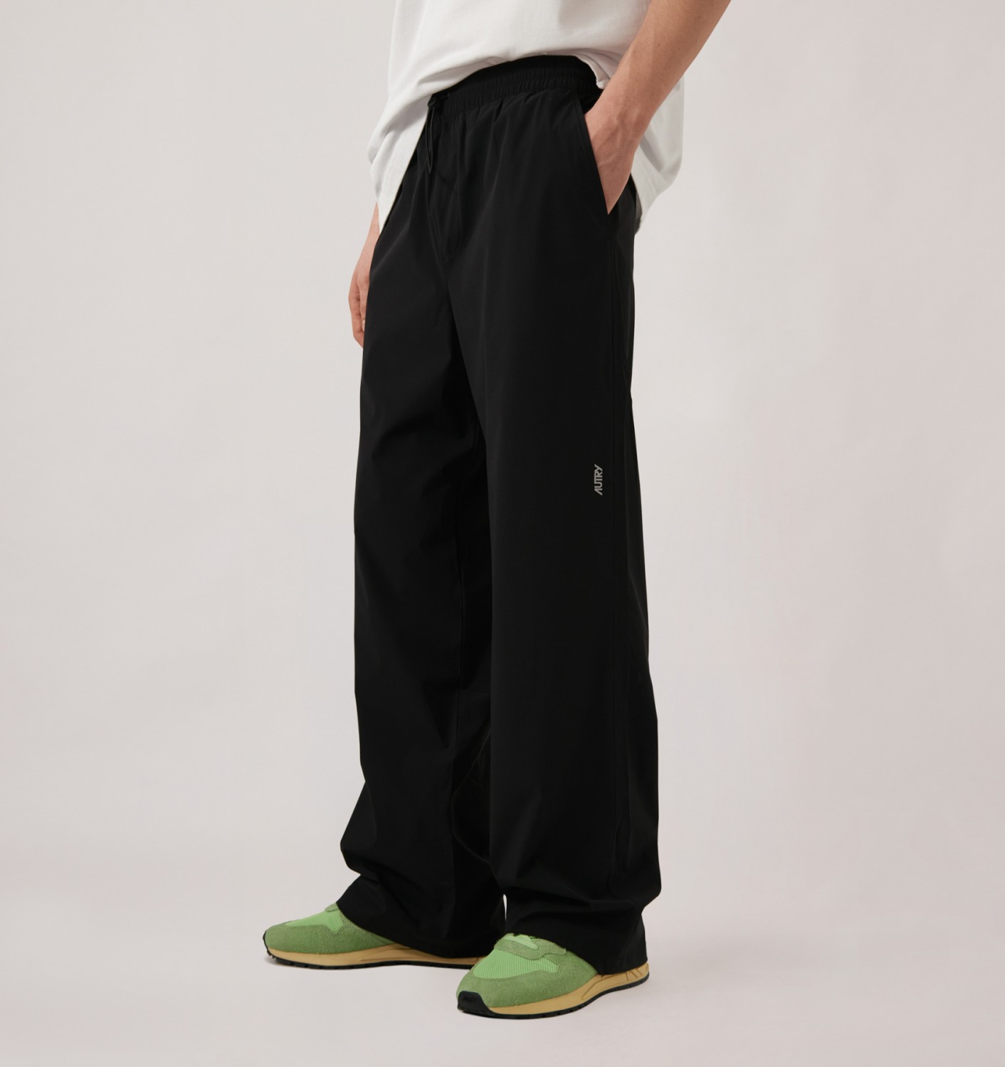 NYLON PANTS UNISEX - BLACK