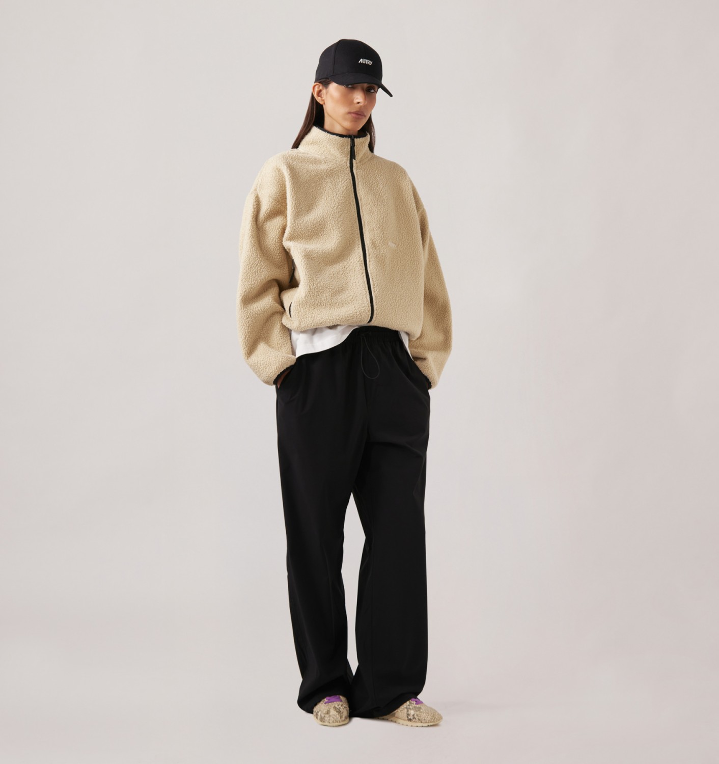 NYLON PANTS UNISEX - BLACK