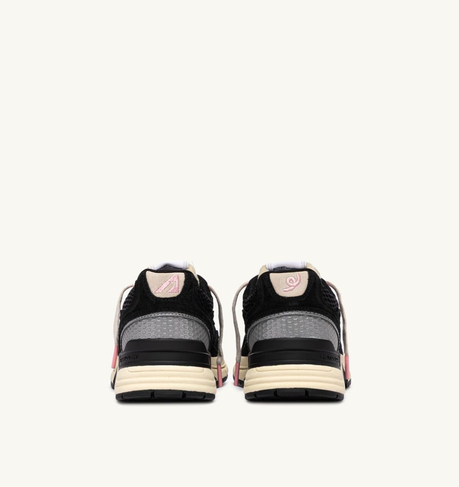 CHANGBIN X AUTRY HYPERWAY IN BLACK AND PINK MESH AND SUEDE