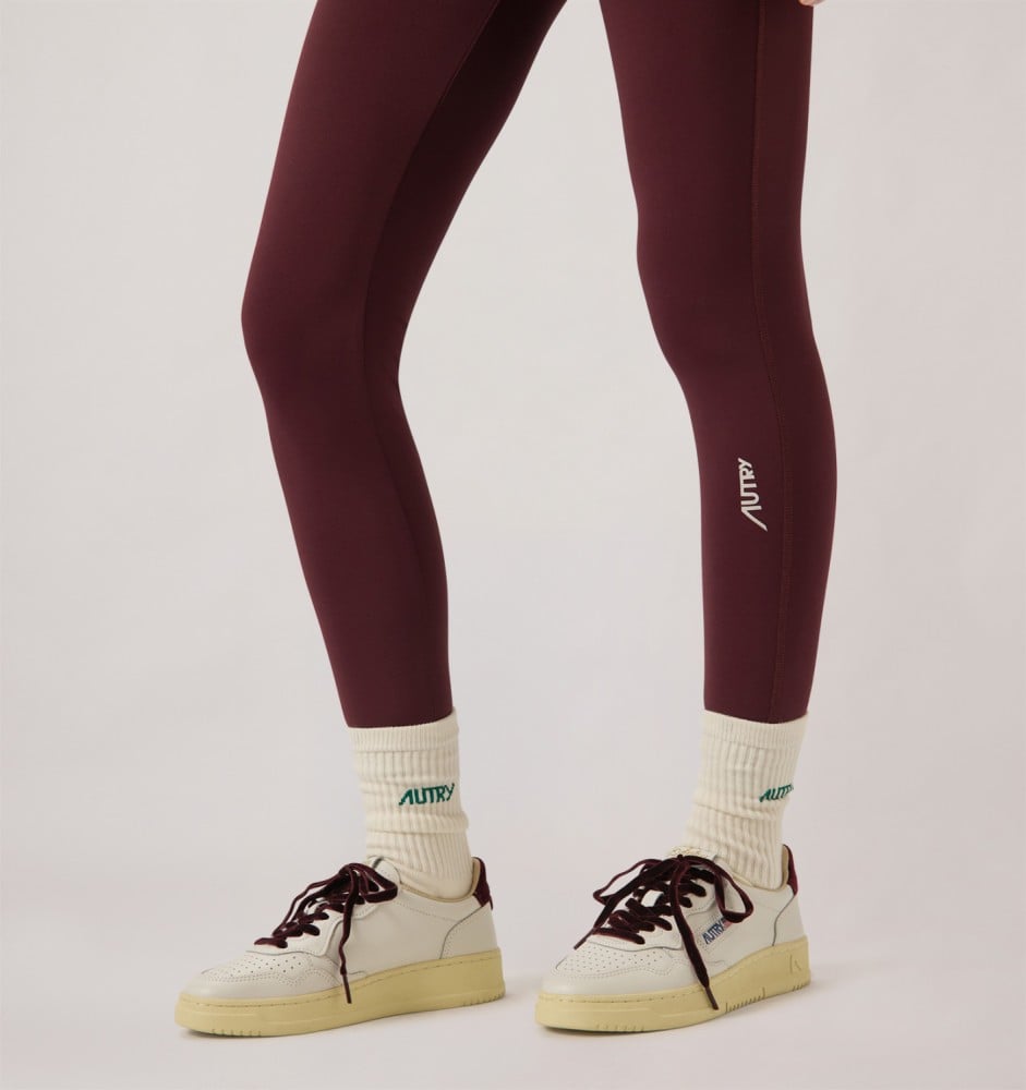 MEDALIST LOW IN WHITE LEATHER AND FIG VELVET