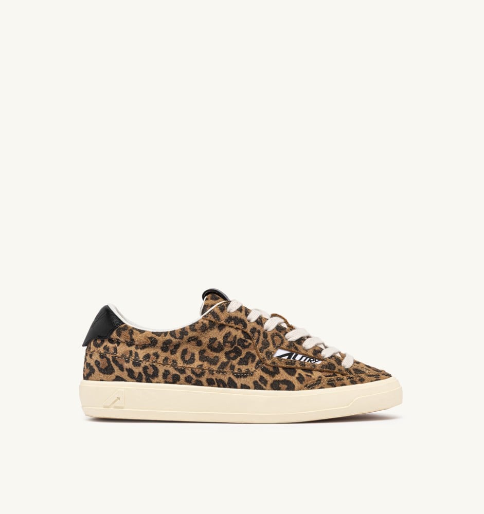 WINDSCAPE LOW IN LEOPARD AND BLACK SUEDE