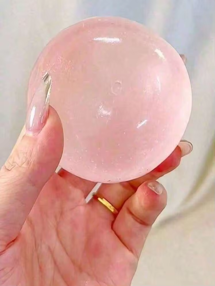 Moldable Slow Rebound Blue Coconut Oil Handmade Squeeze Ball 6cmRound Malt Texture Stress Relief Toy Portable Handheld
