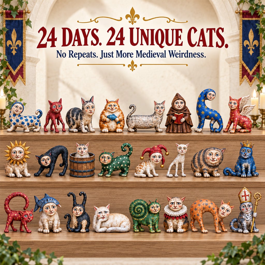 24 days. 24 unique cats. Absolutely no normal ones