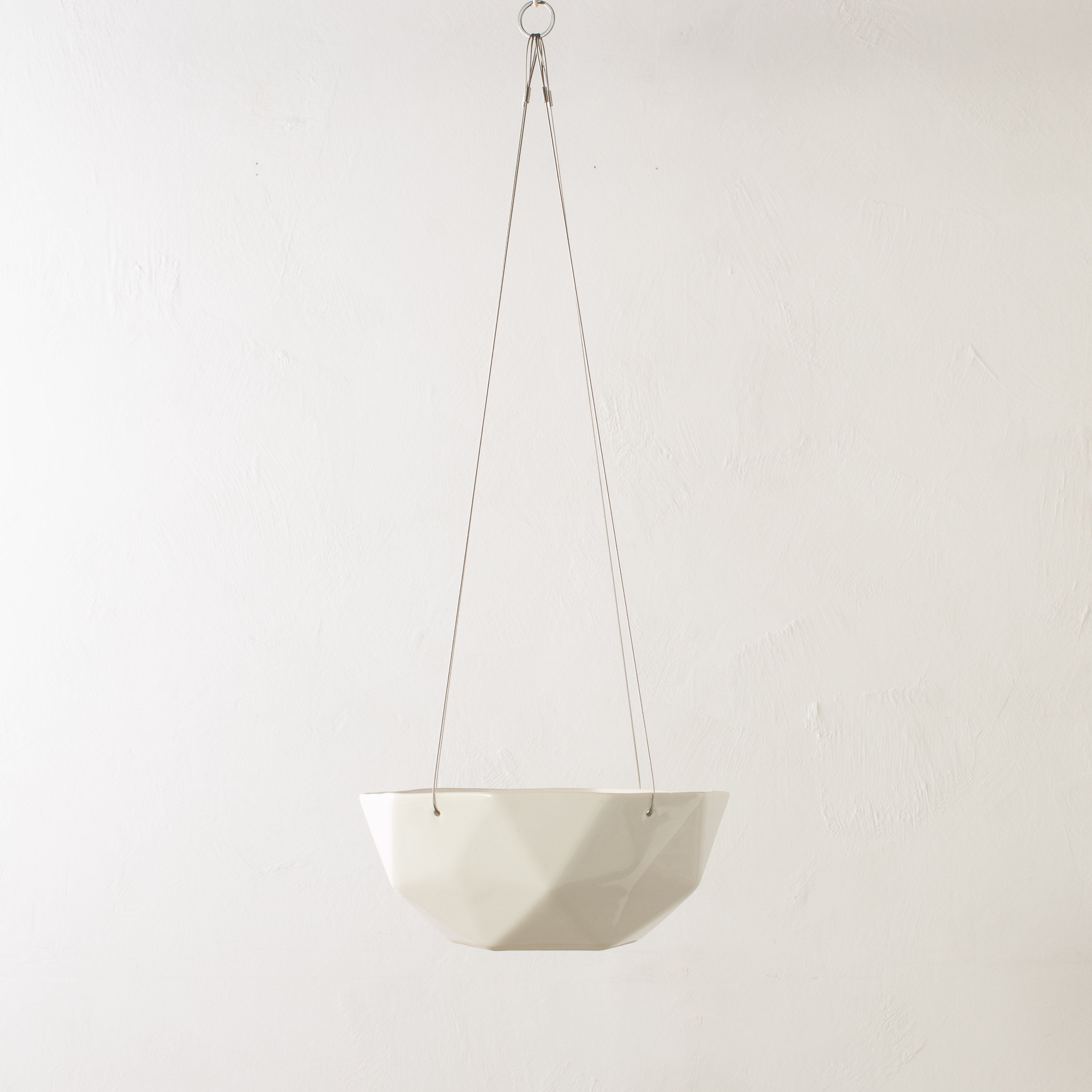 Geometric Hanging Planter | Porcelain image 2